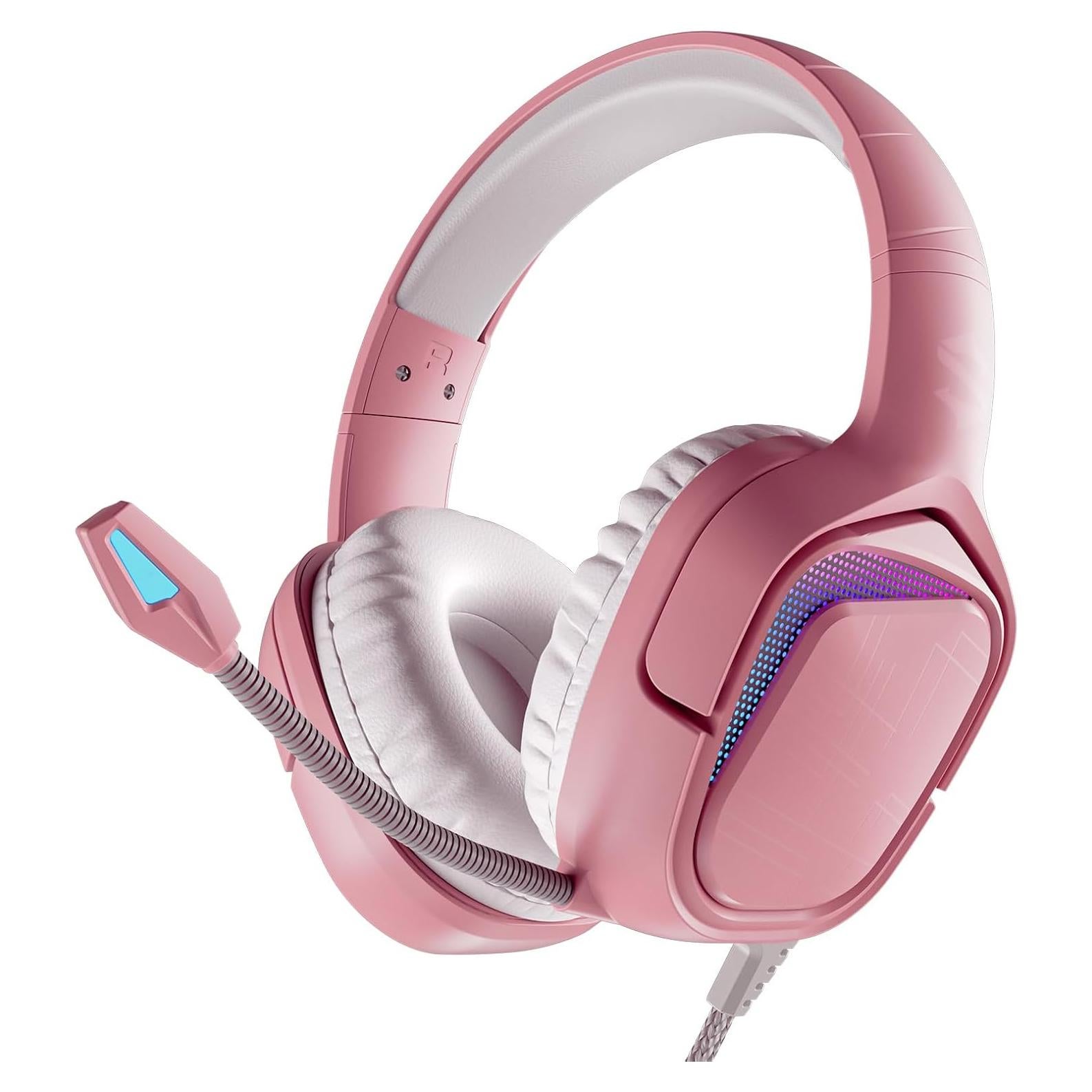 Auriculares Gaming Black Shark BS-X1 Rosa, 50mm, Cancelación Ruido