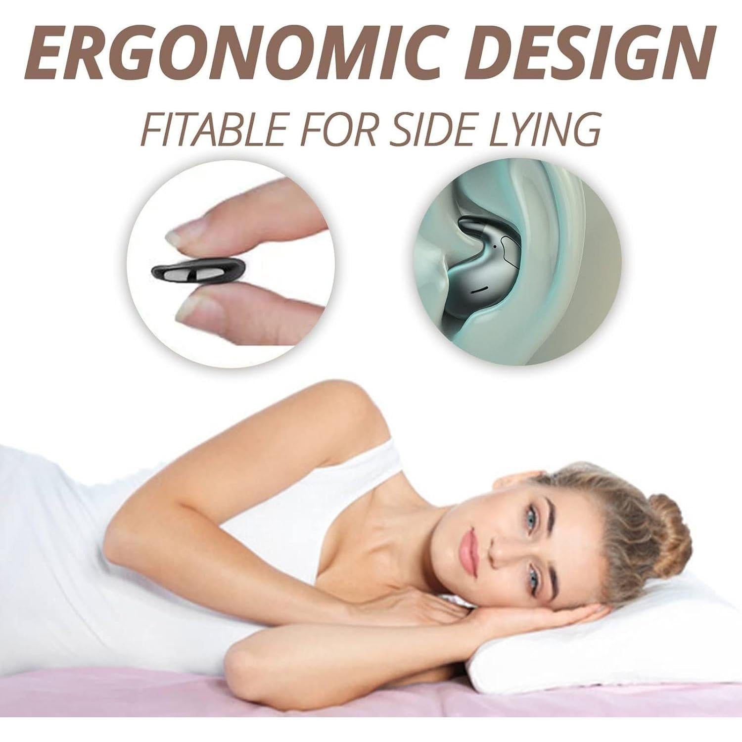 Auriculares Inalámbricos Loluka HD para Dormir de Lado - Bluetooth 5.2