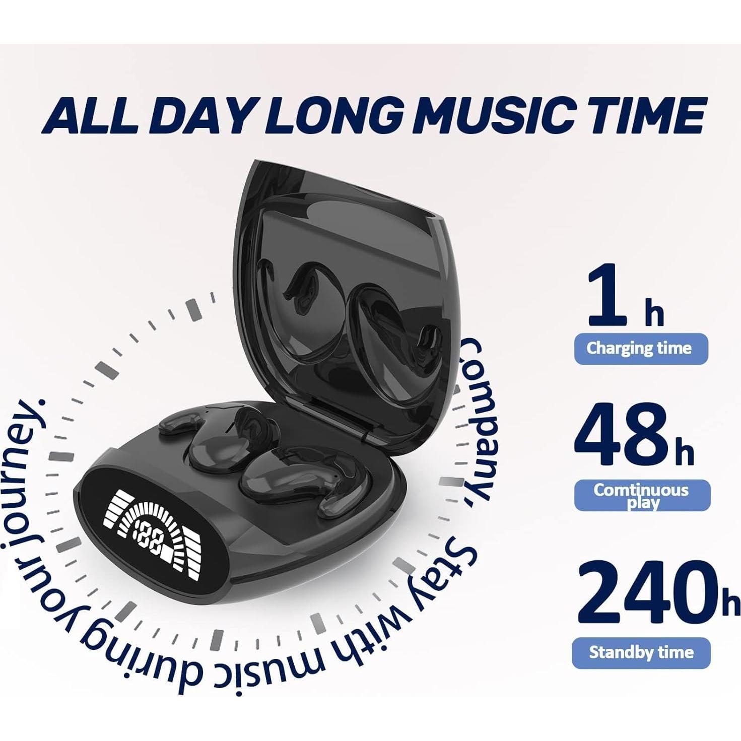 Auriculares Inalámbricos Loluka HD para Dormir de Lado - Bluetooth 5.2