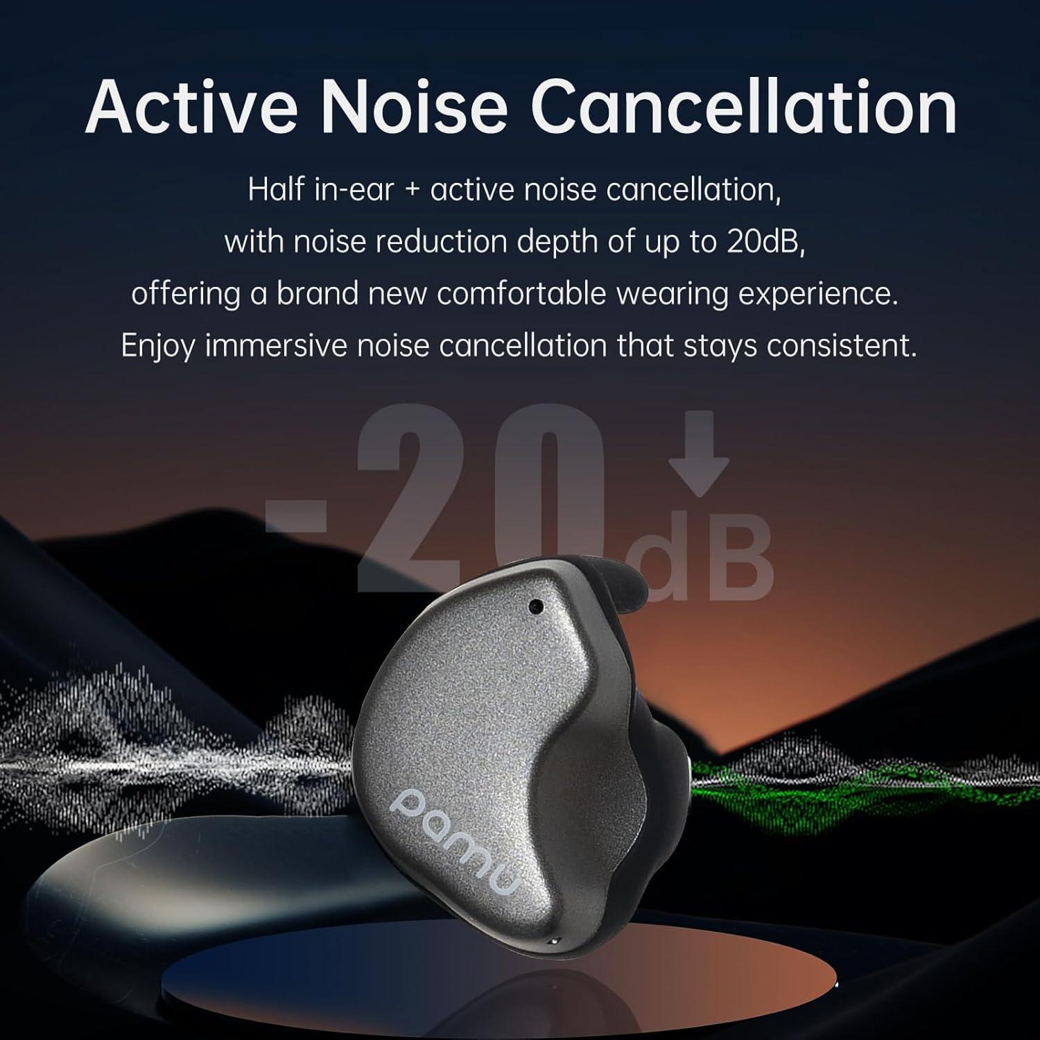 Auriculares Inalámbricos Pamu Fit T28P Bluetooth 5.3 con ANC