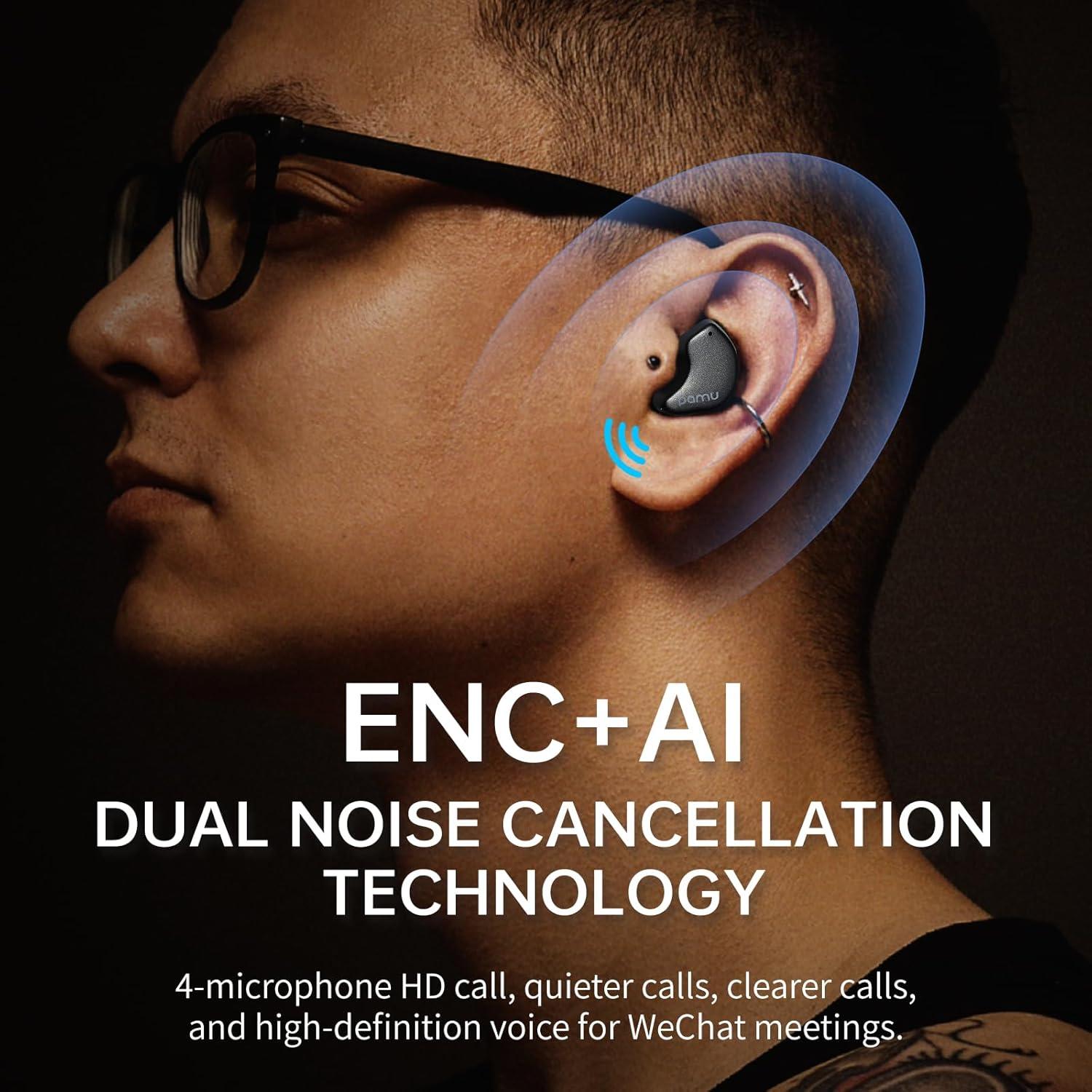 Auriculares Inalámbricos Pamu Fit T28P Bluetooth 5.3 con ANC