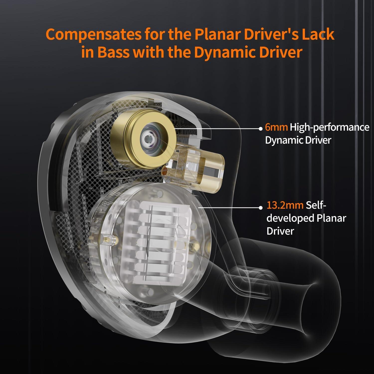 Auriculares In-Ear KZ Sinfonía con Controladores Híbridos 13.2mm