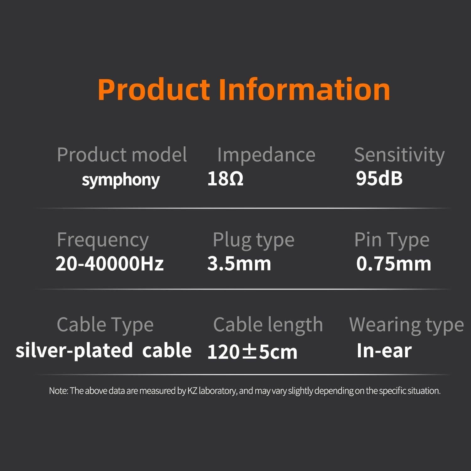 Auriculares In-Ear KZ Sinfonía con Controladores Híbridos 13.2mm