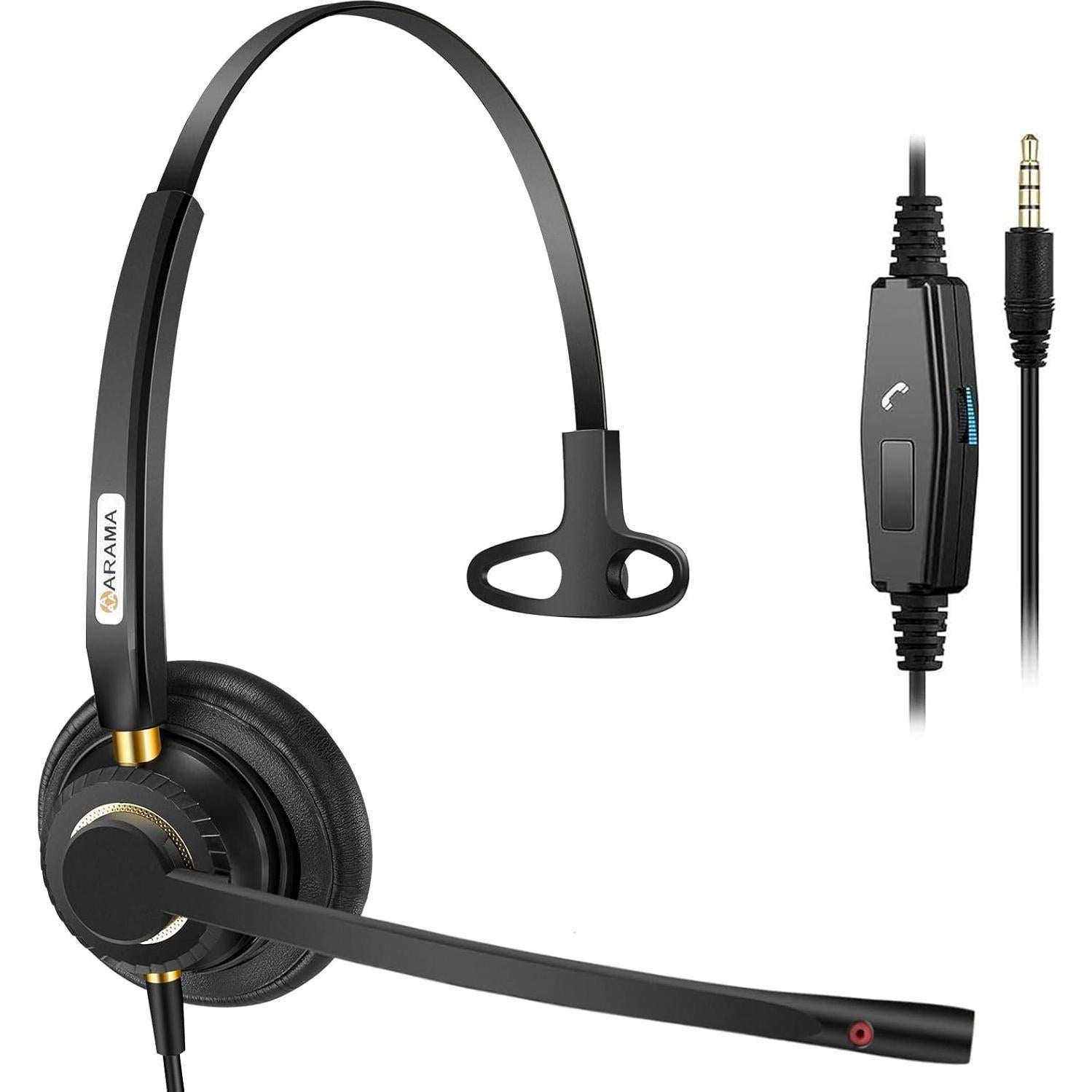 Auriculares USB Arama 2-Pack con Micrófonos para PC - Sonido Claro