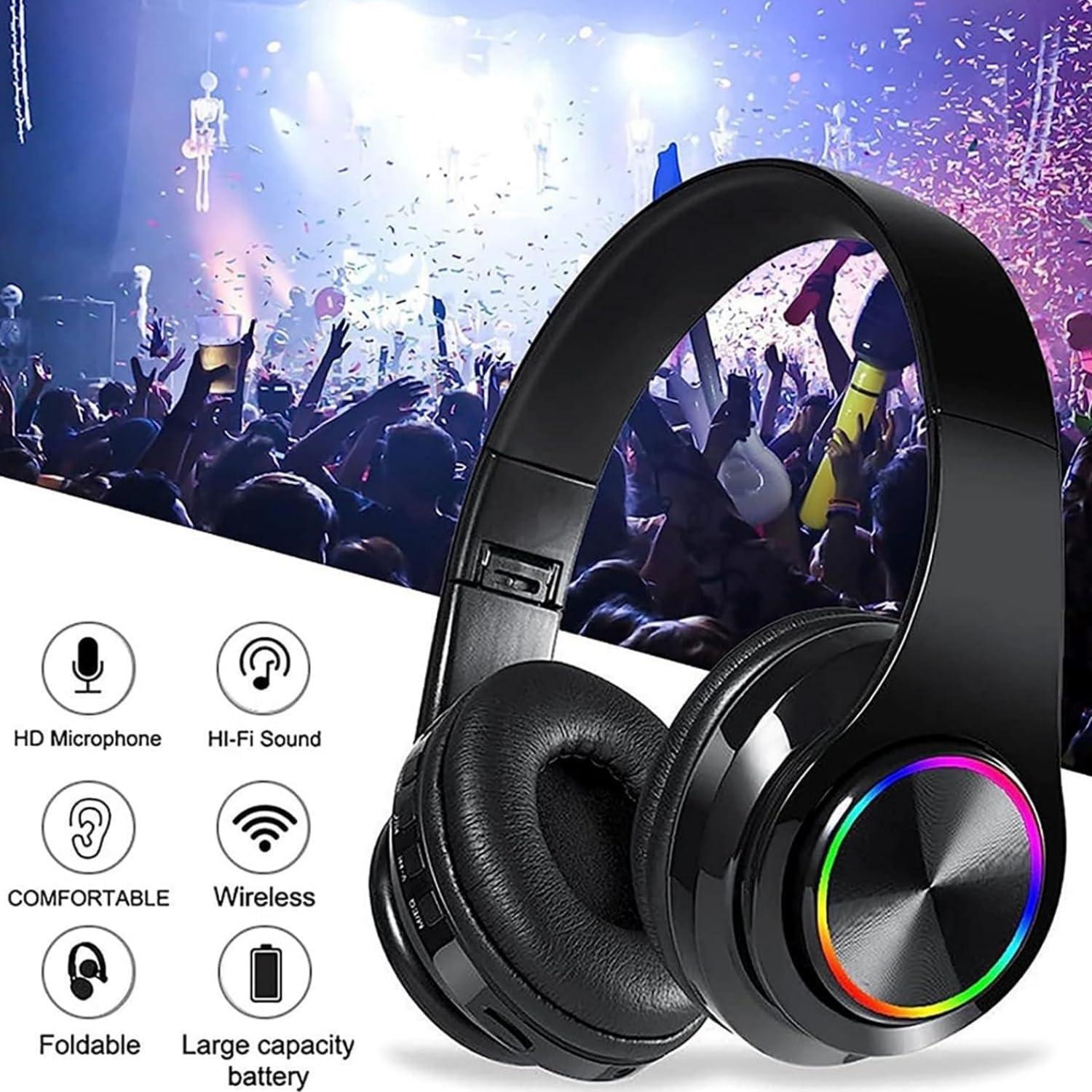 Auriculares Bluetooth MGHOAQFRS B39 con LED y reducción de ruido