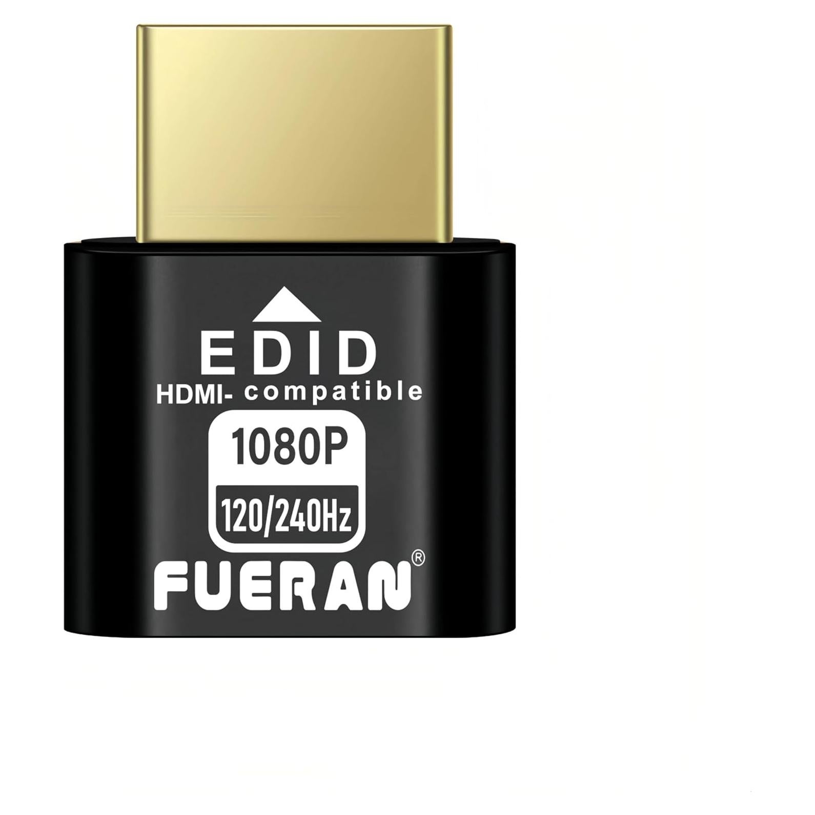 HDMI Dummy Plug 1080P 240Hz FUERAN - Emulador de Pantalla Virtual
