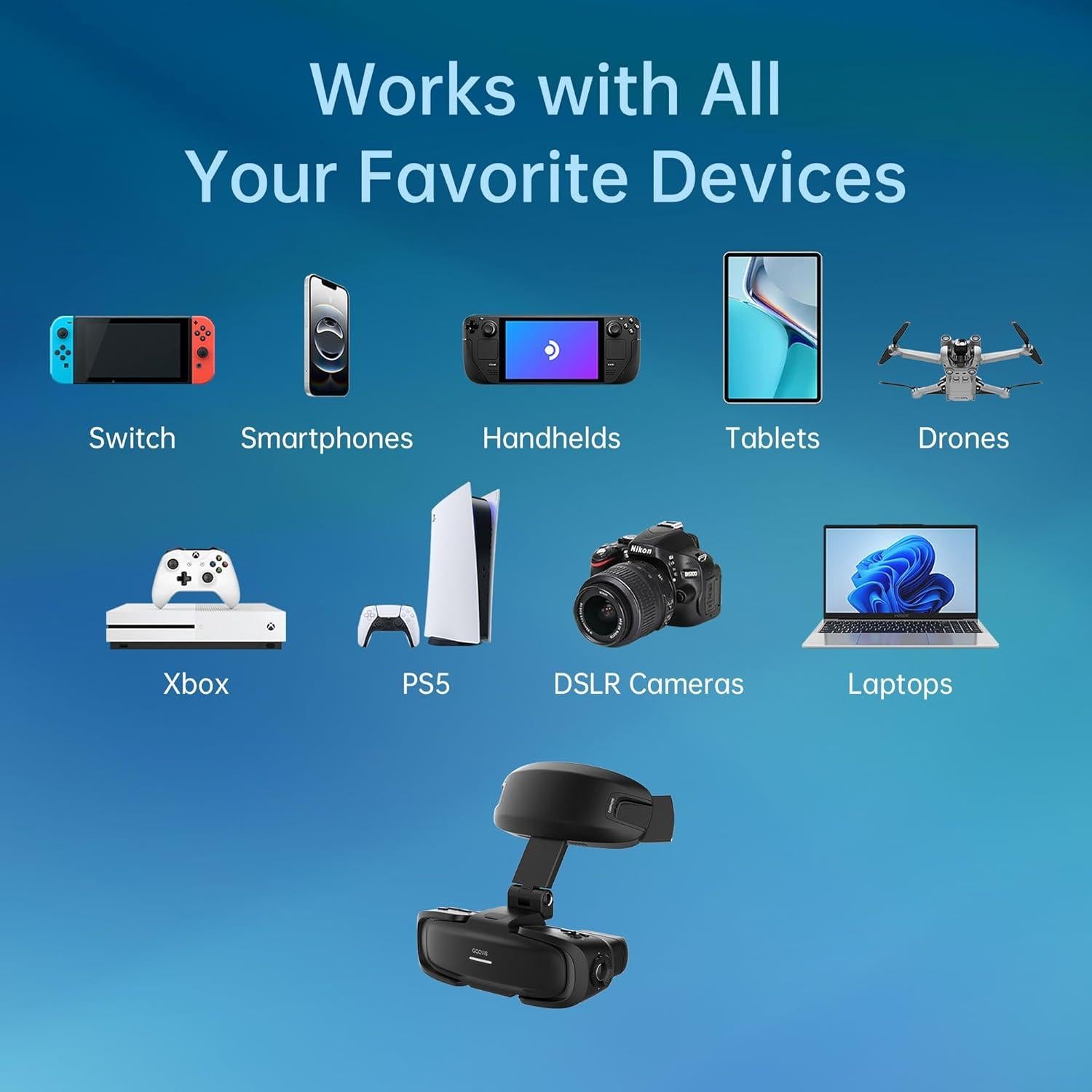 GOOVIS Art XR Pantalla Montada en la Cabeza D4H1 110'' FHD