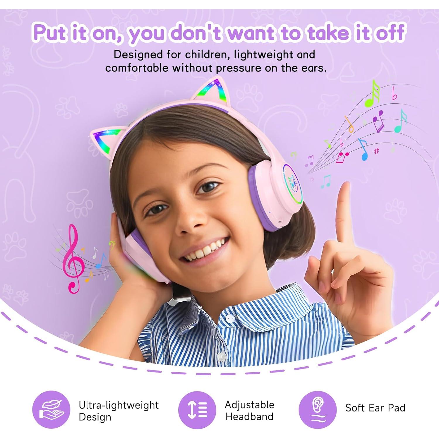 Auriculares Inalámbricos LOBKIN para Niños Bluetooth 5.4 35H