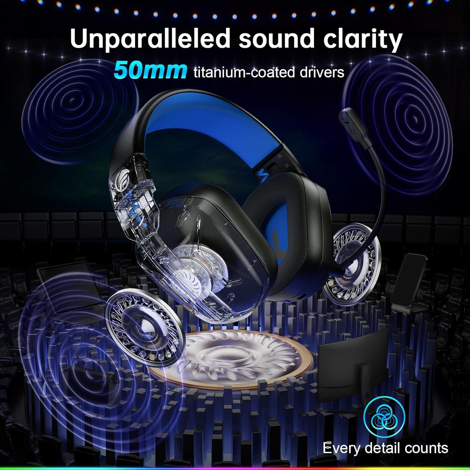 Auriculares Inalámbricos Fachixy FC-300 RGB para Juegos 50H