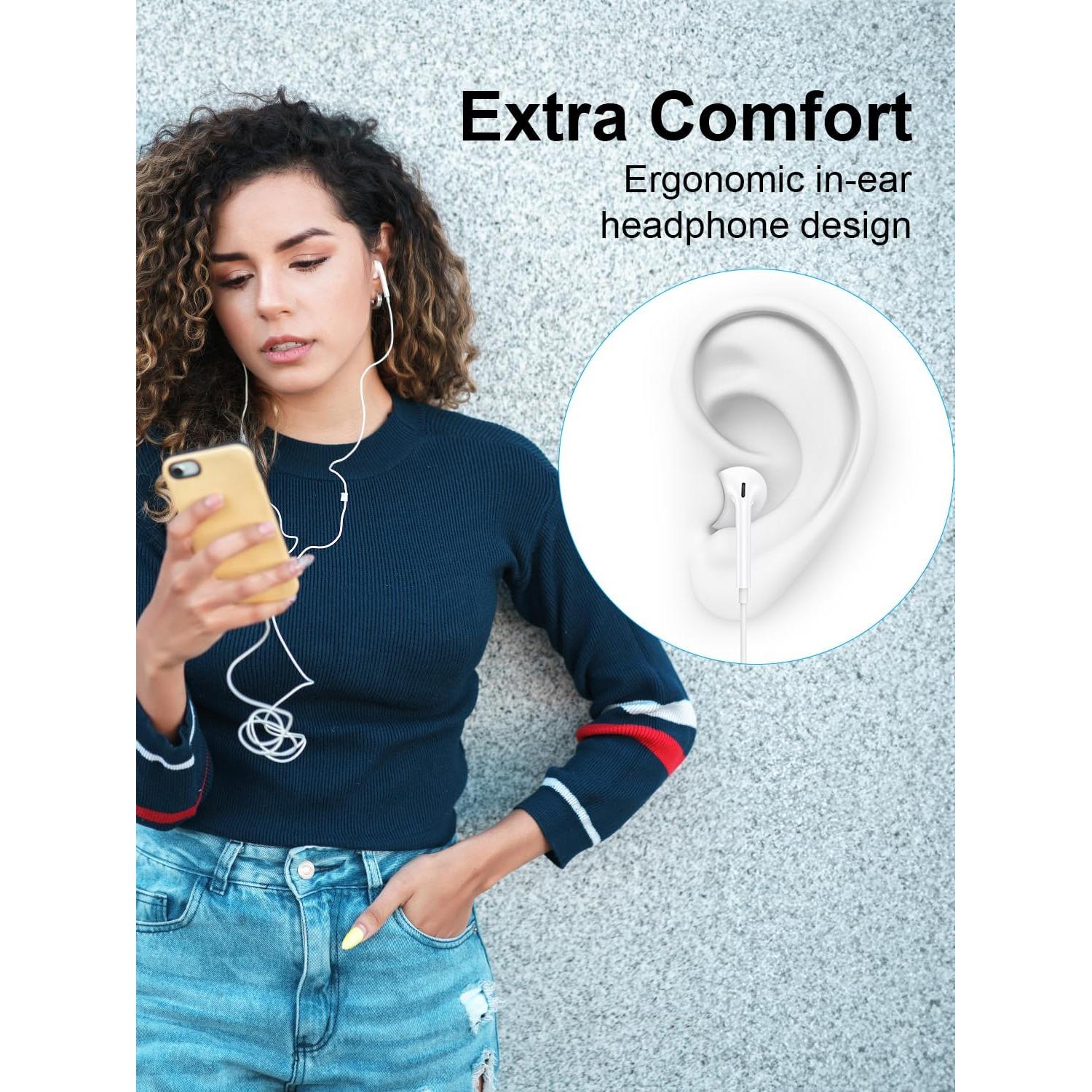 Auriculares con cable Rolson A2 - 2 unidades, sonido HiFi