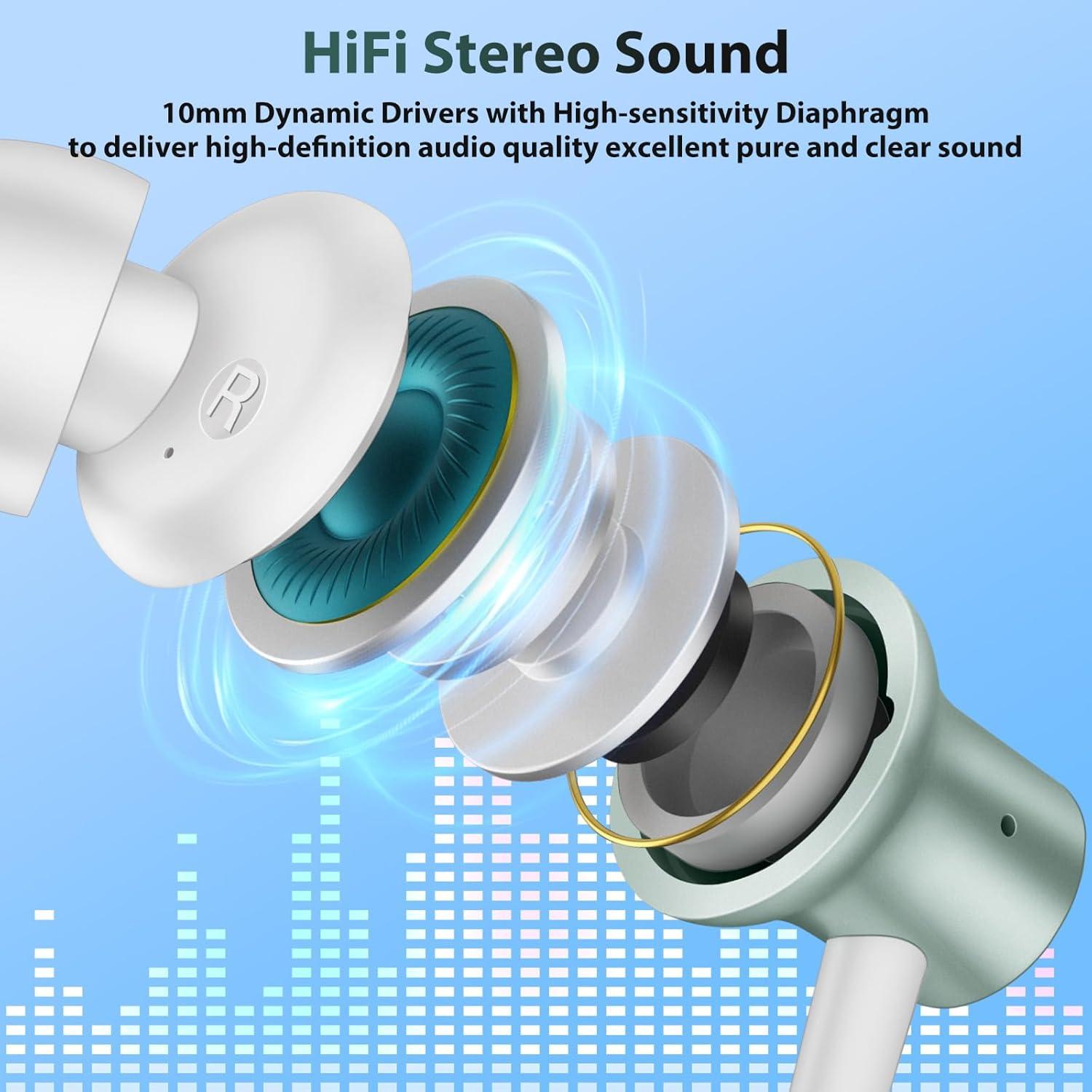 Auriculares USB C COOYA HiFi Estéreo In-Ear con Micrófono