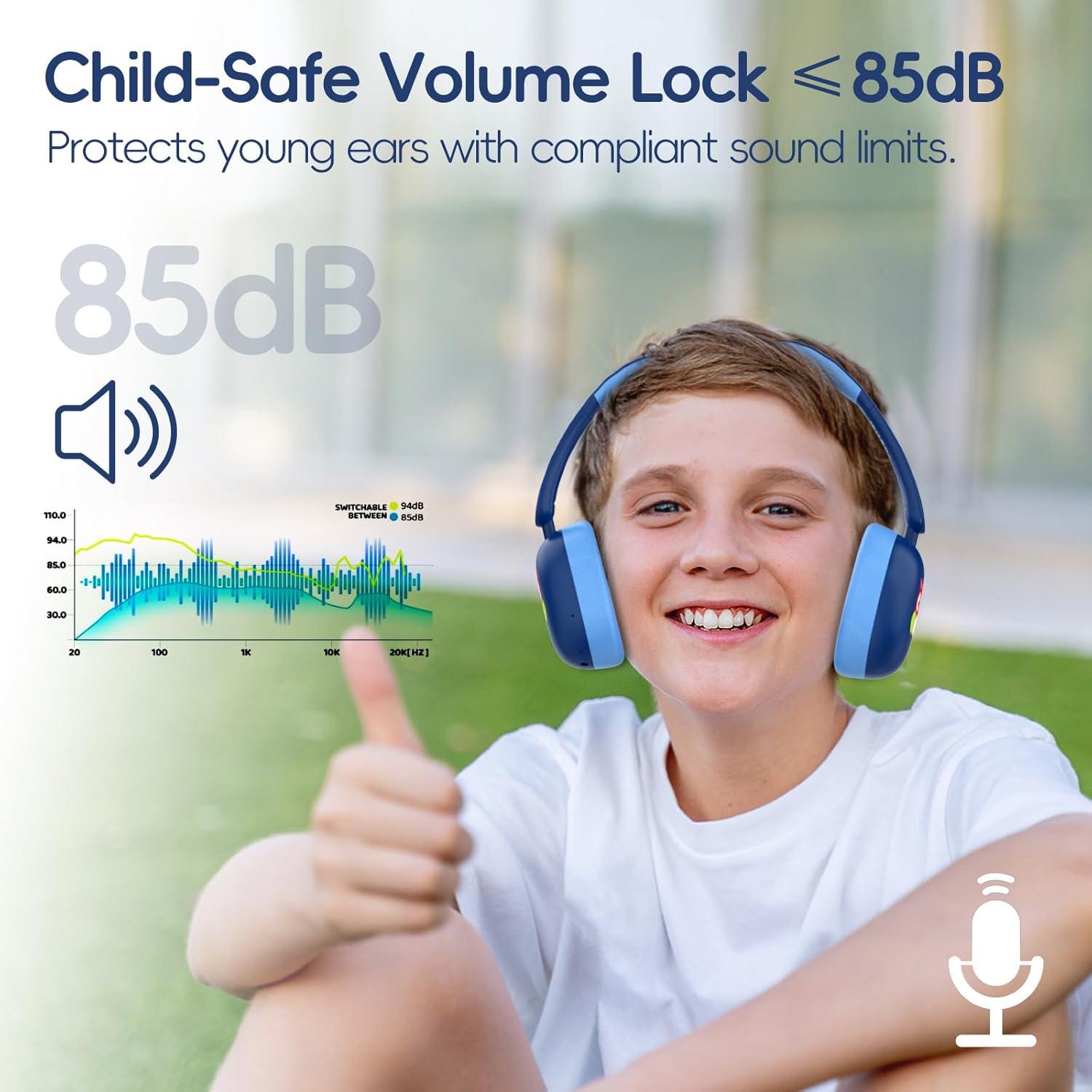 Auriculares Inalámbricos LOBKIN para Niños Bluetooth 5.4 35H