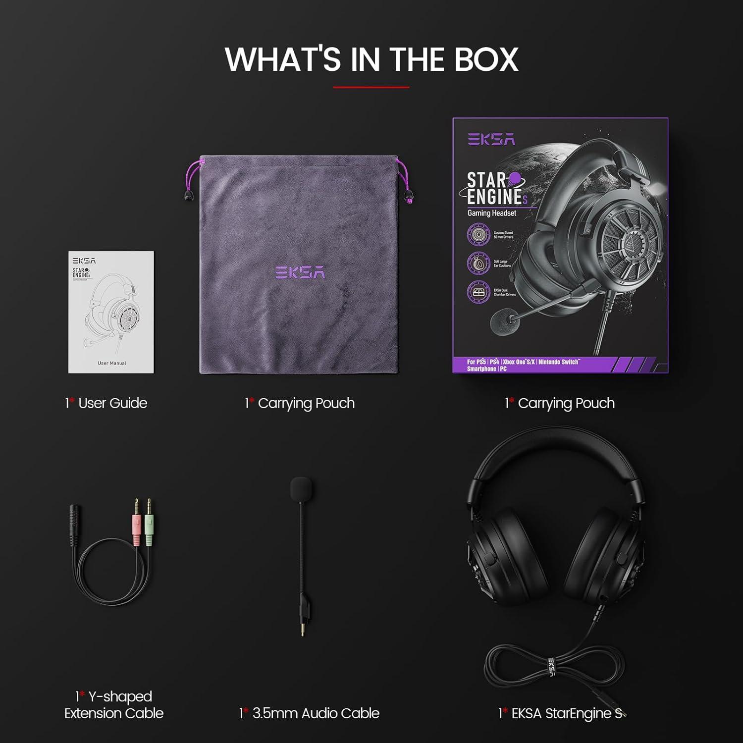 Auriculares para Juegos EKSA StarEngine S - Sonido Surround 50mm