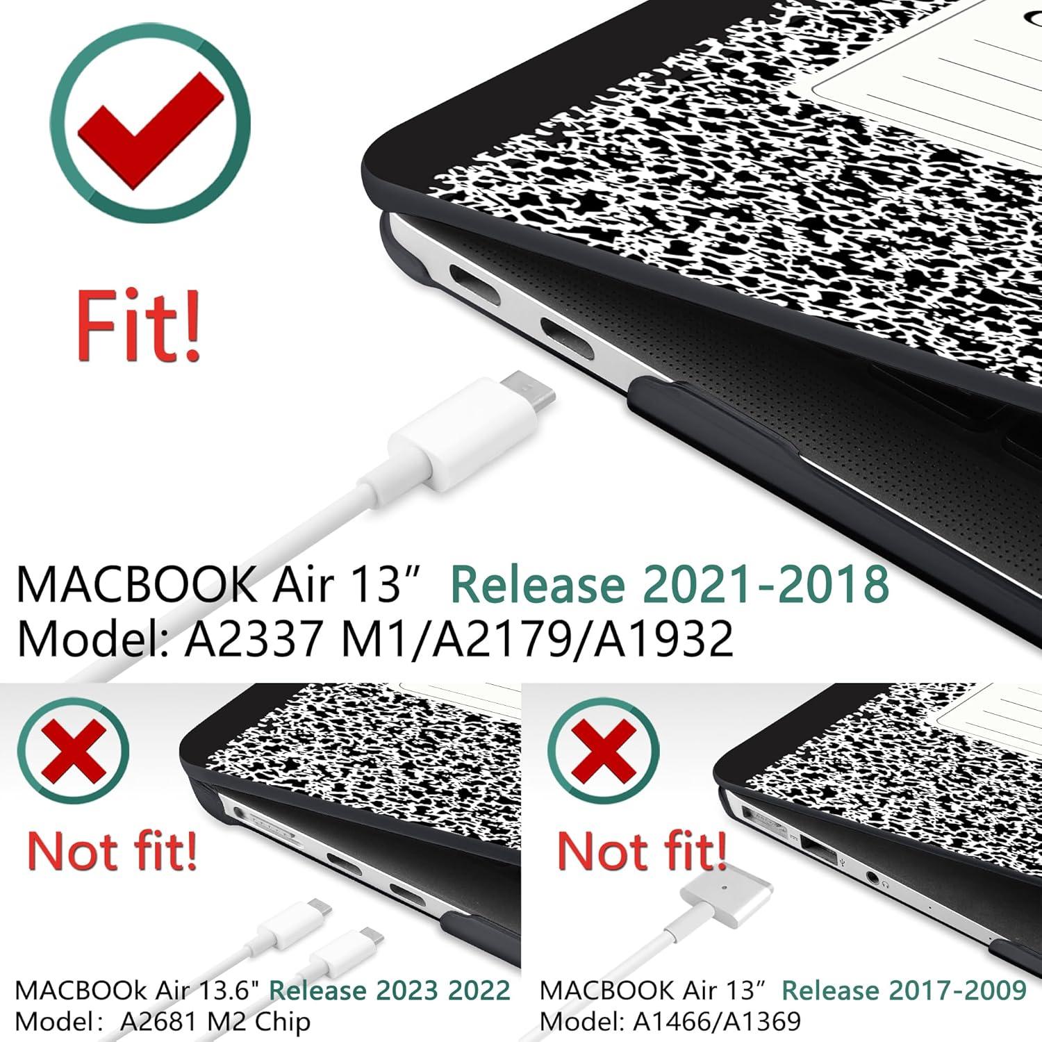 Carcasa DONGKE para MacBook Air 13.3" 2021-2018 con Teclado