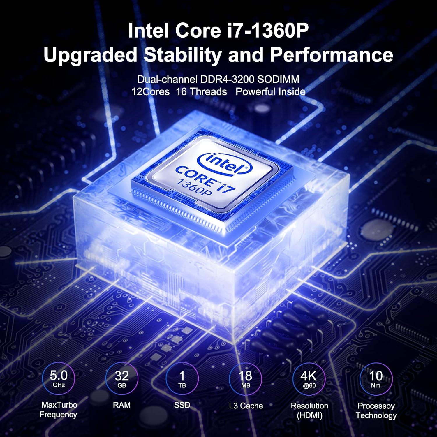 Mini PC ASUS NUC 13 Pro Geekplus i7-1360P 32GB RAM 1TB SSD