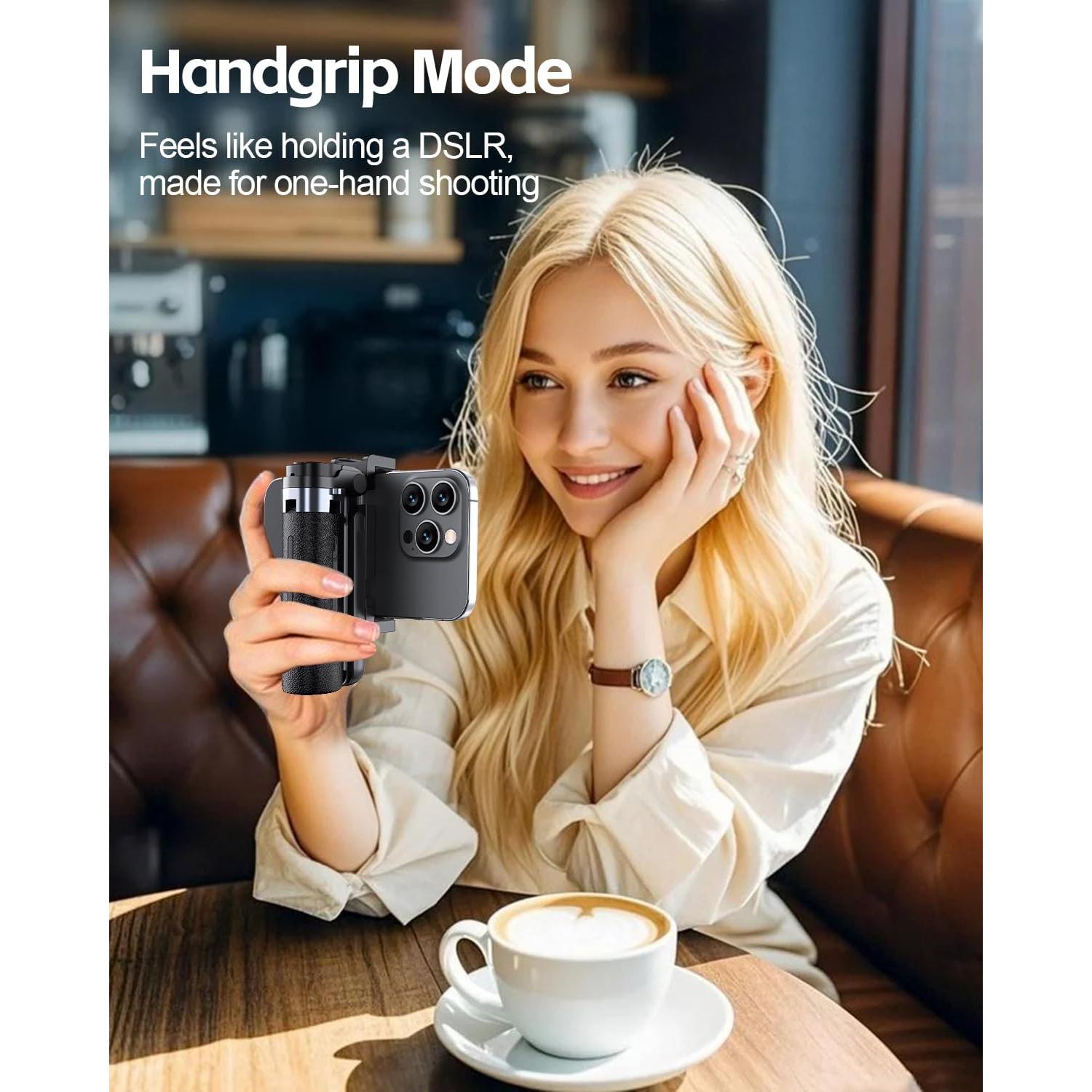 Trípode Selfie UBeesize UB-M50BLK Plegable 360° Control Remoto