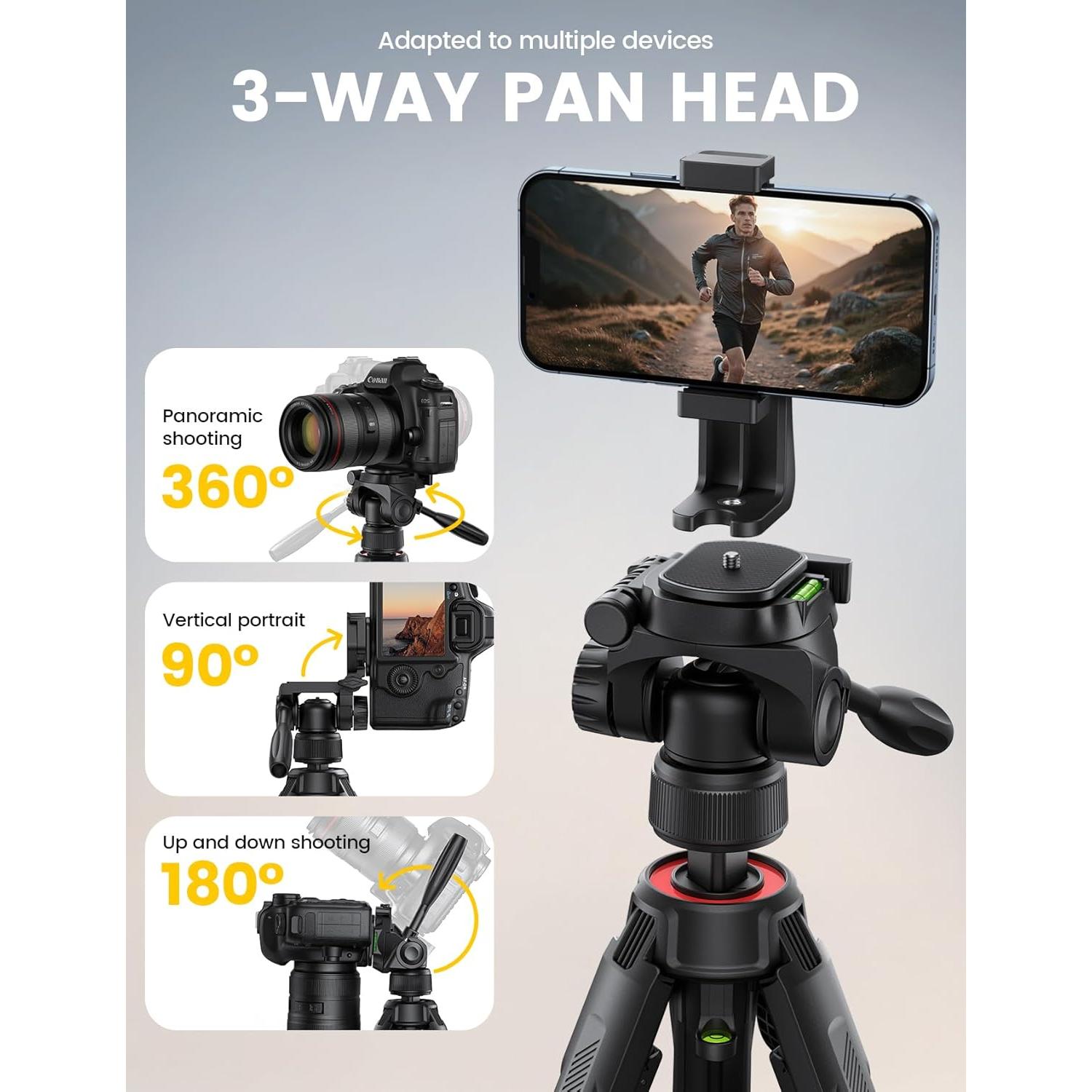 Trípode Lamicall STFC01 para Cámara y Teléfono 7.98 kg 170 cm