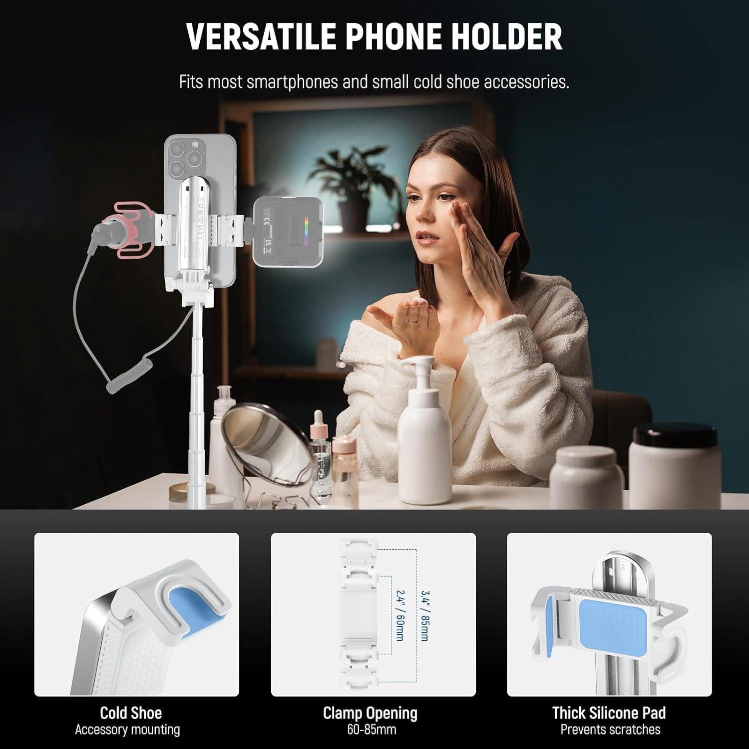 Palo de Selfie NEEWER con Trípode Plegable y Control Remoto Bluetooth