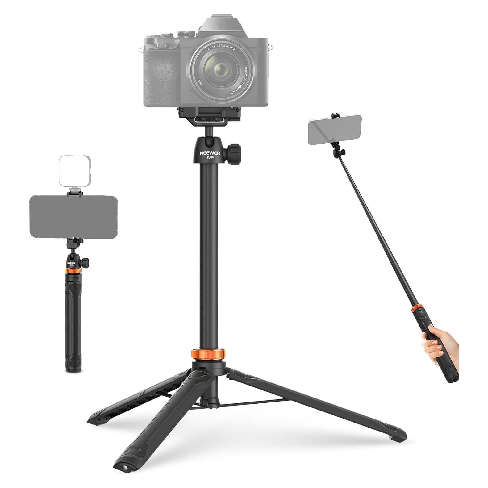 Trípode de Selfie NEEWER TS04 para iPhone y DSLR 149.5cm