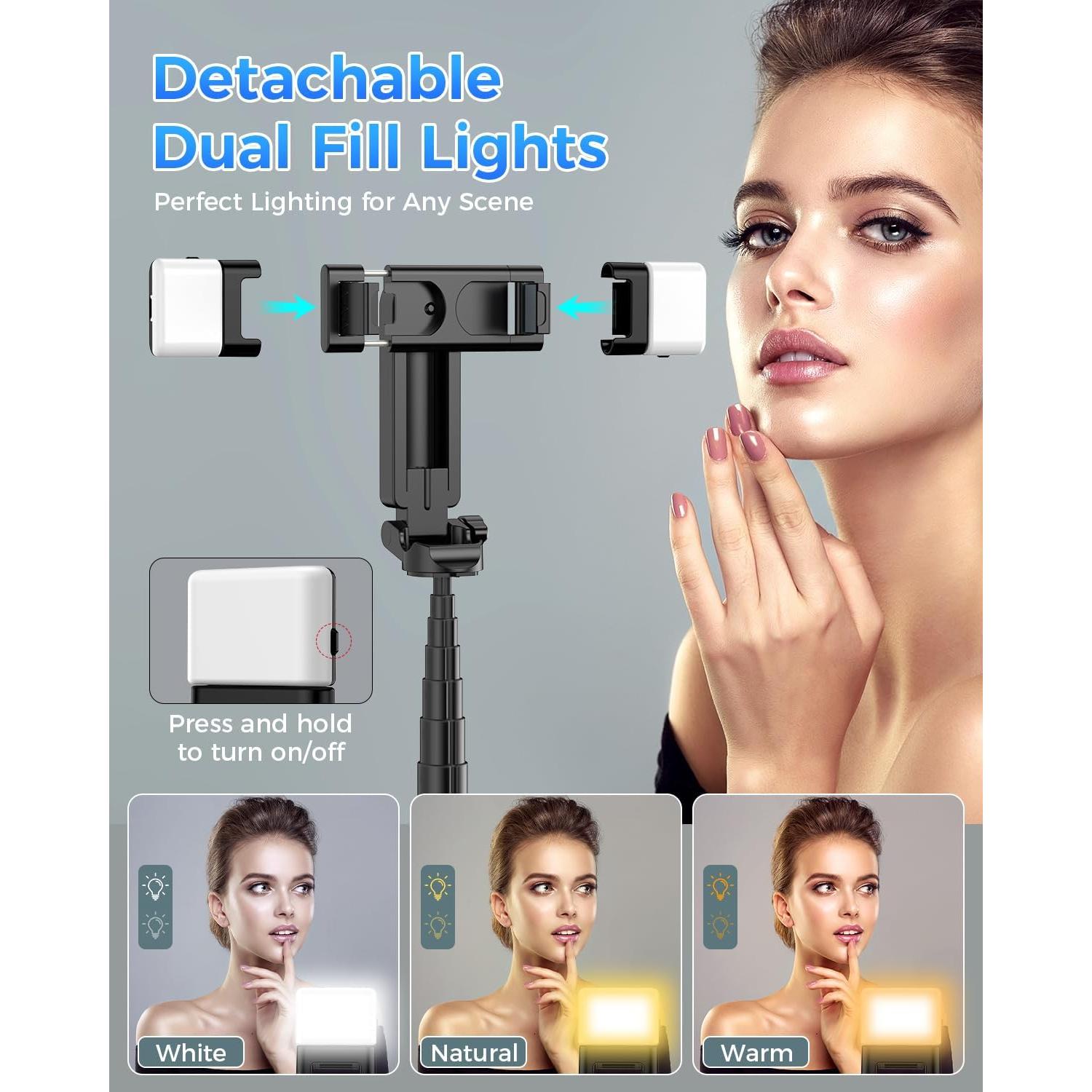 Trípode Compacto Kinwald SX-M2 con Luz LED y Control Remoto