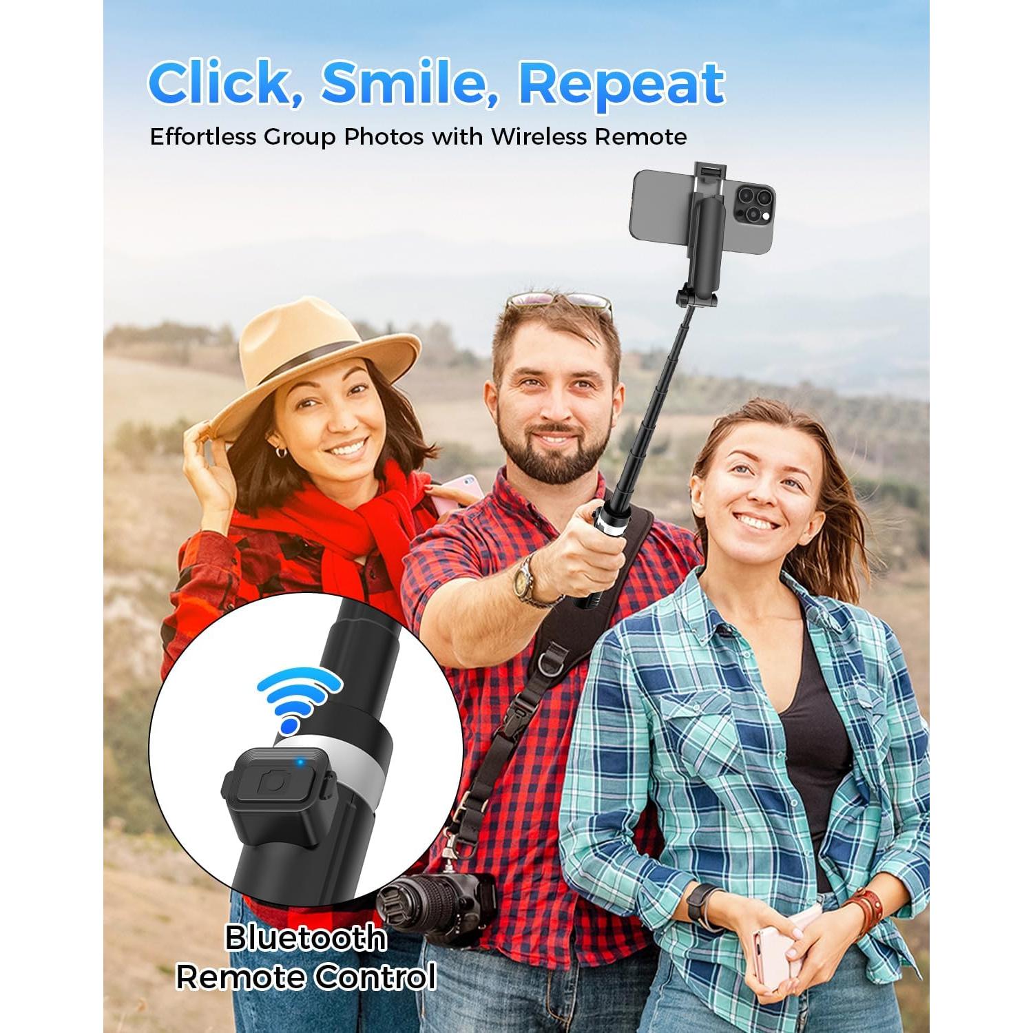 Trípode Compacto Kinwald SX-M2 con Luz LED y Control Remoto