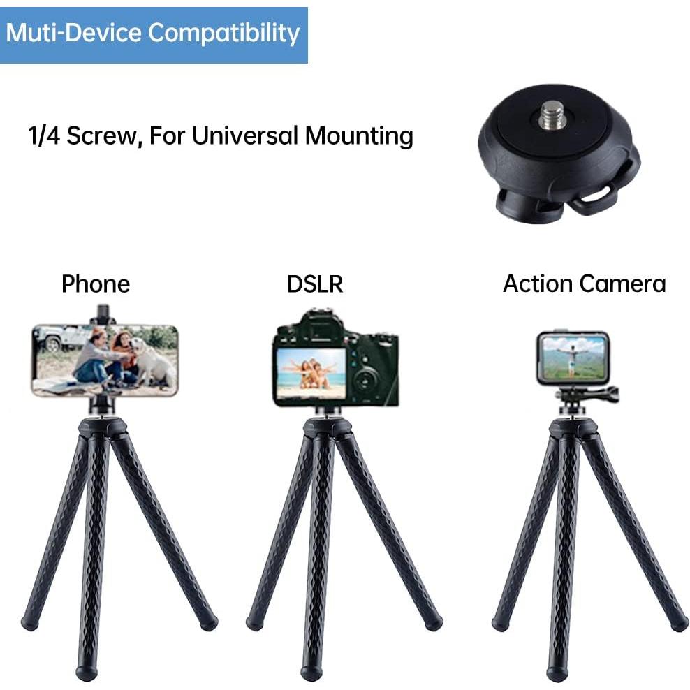 Soporte trípode flexible Fugetek FT-428 para cámara y teléfono