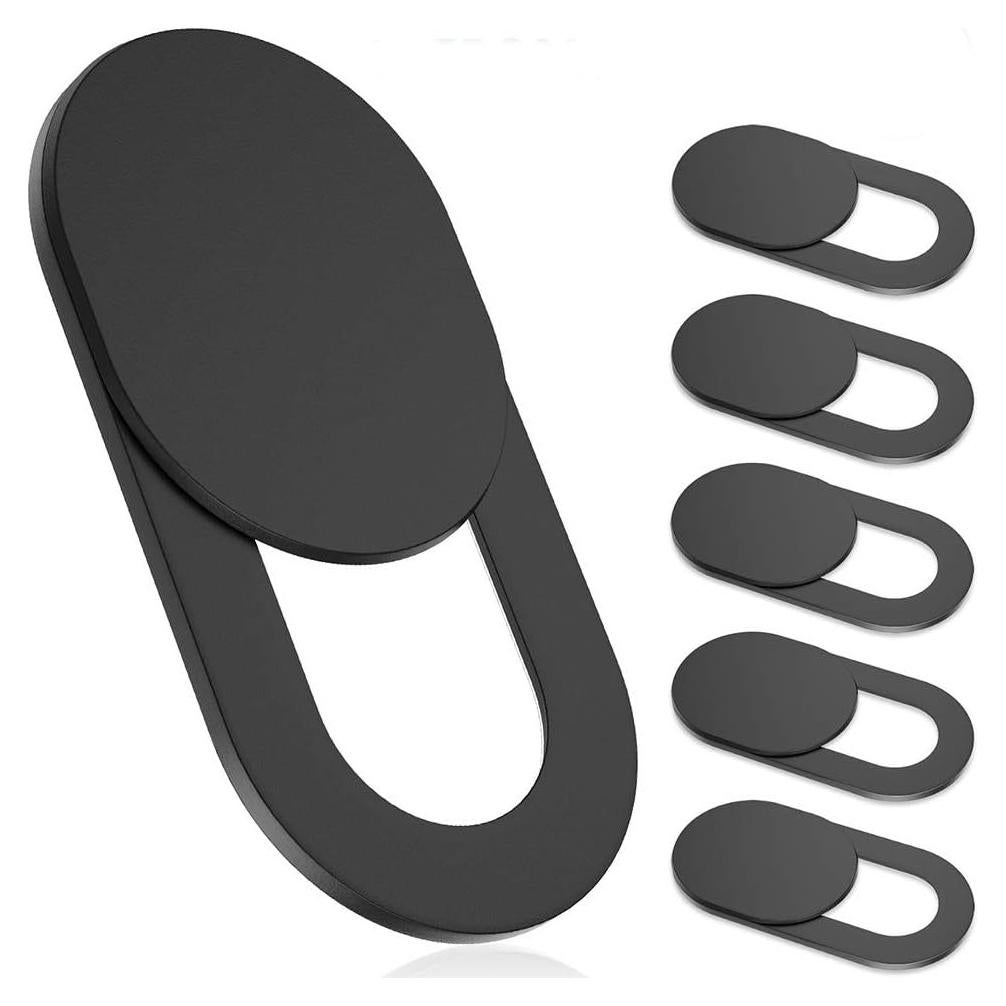 Cubierta Webcam Deslizante hhY 6 Paquete Negro Ultra Fina