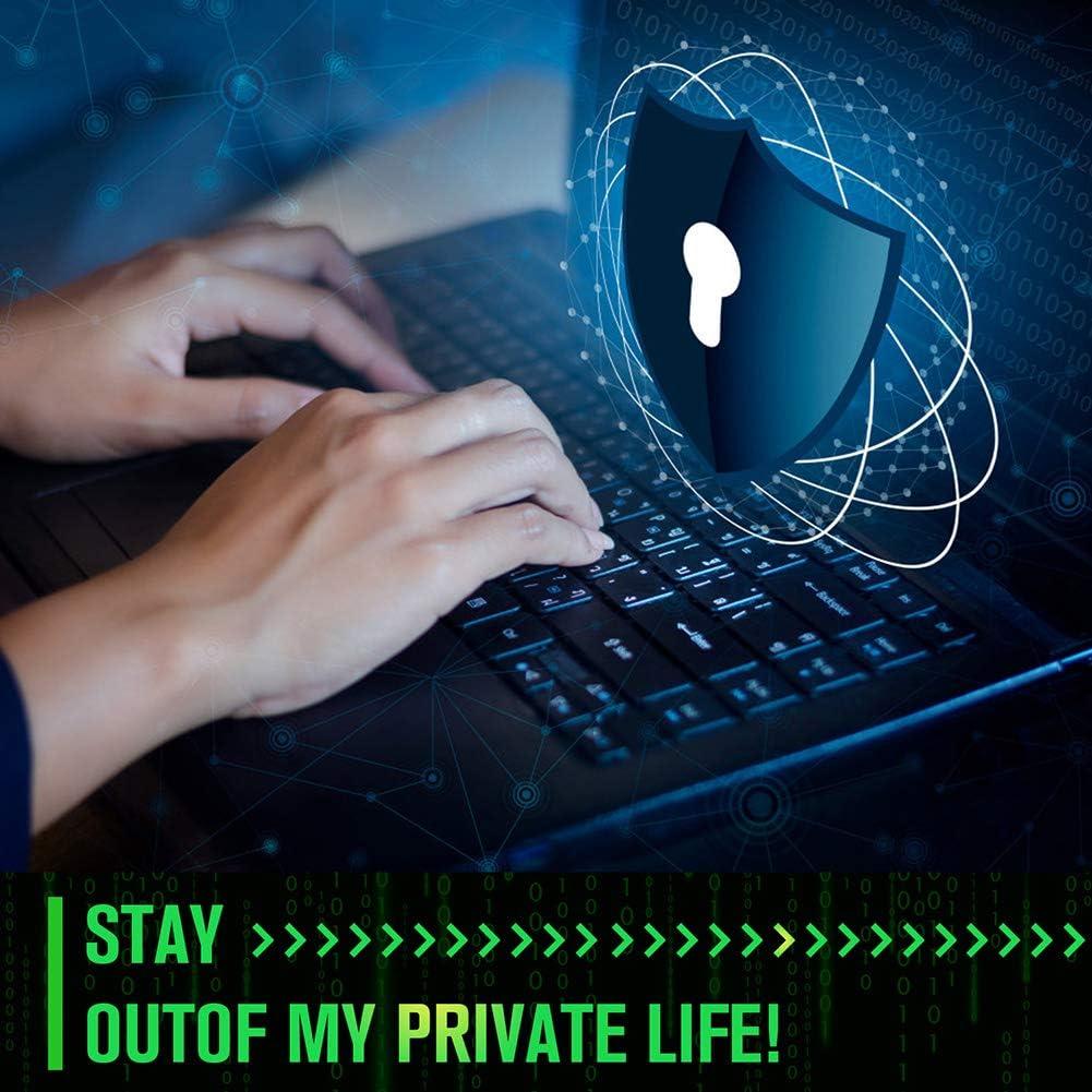 Cubierta Webcam Deslizante hhY 6 Paquete Negro Ultra Fina