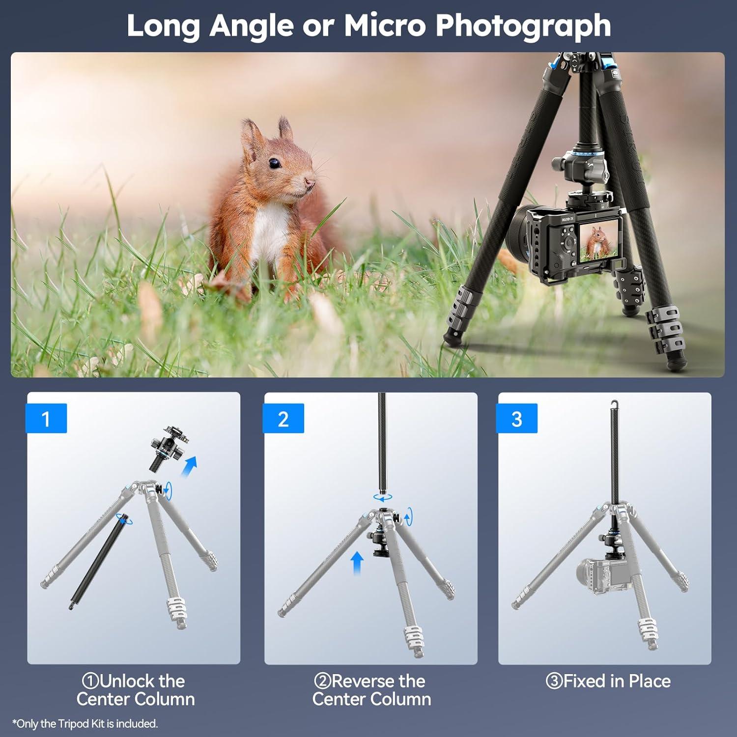 Trípode de Viaje SIRUI L-224FL con Cabeza de Bola KS-10