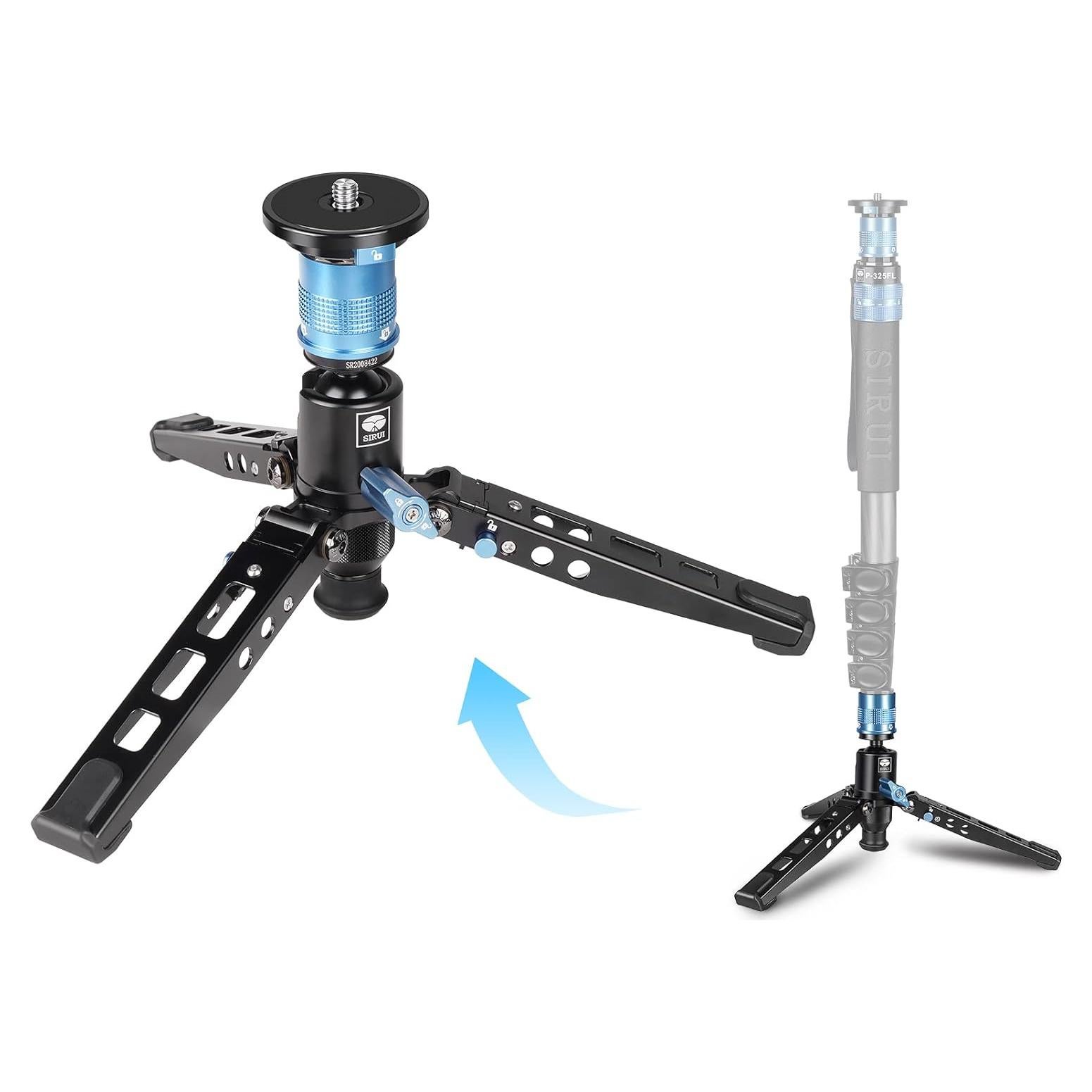 Base de Trípode SIRUI P-36 con Adaptador para Monopie
