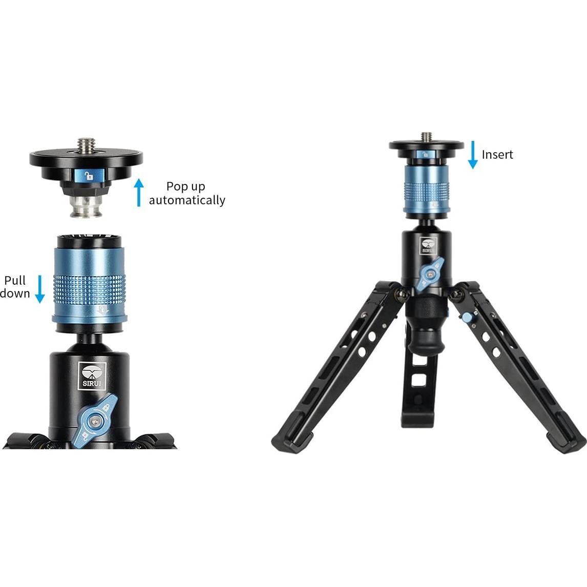 Base de Trípode SIRUI P-36 con Adaptador para Monopie