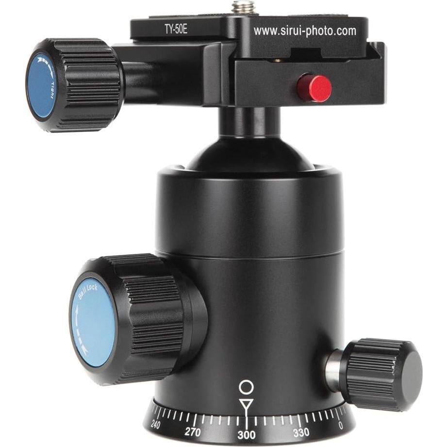 Cabezal de bola Sirui E-20 con placa TY-50E 12 kg