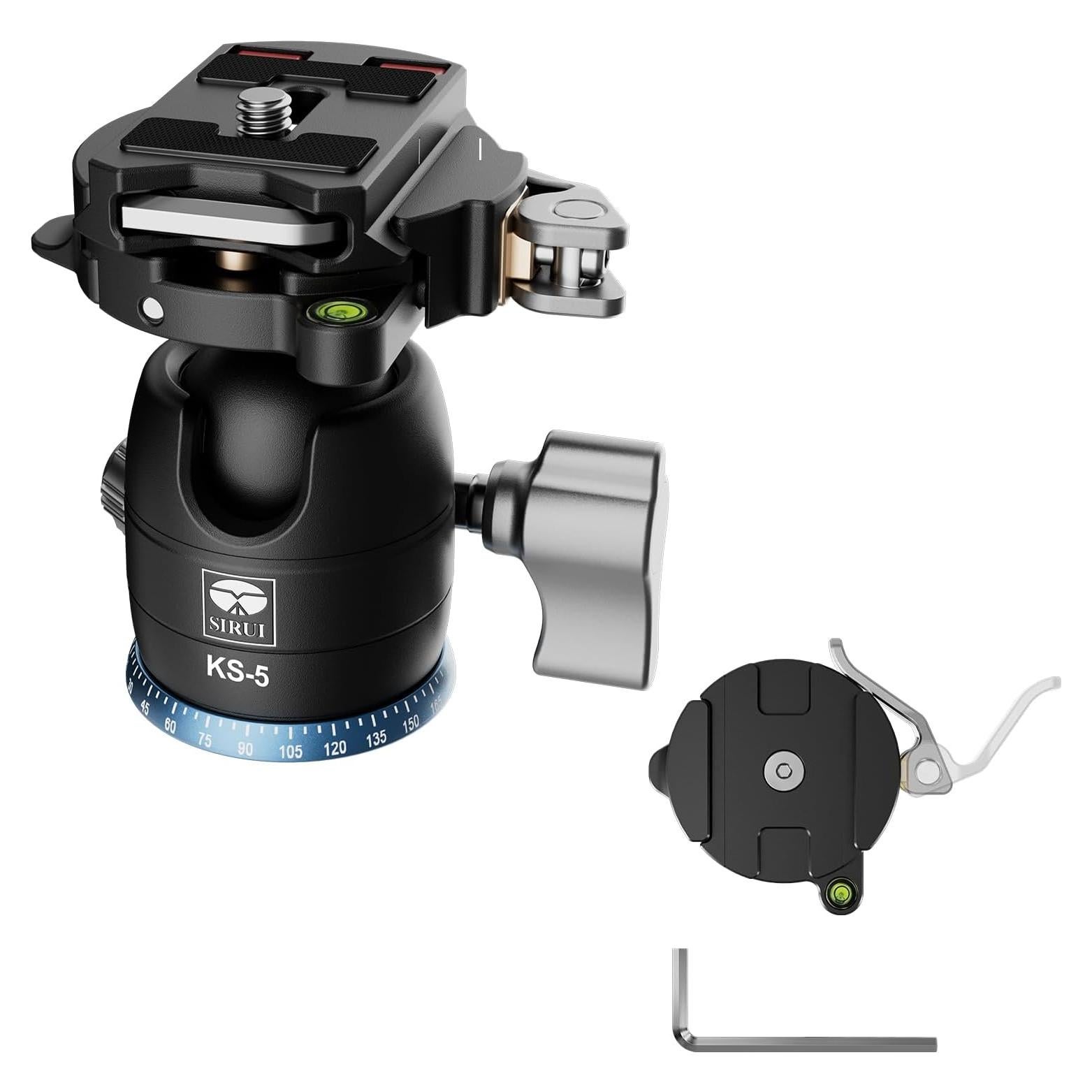 Cabezal de Bola SIRUI KS-5 para Trípode 10kg 360° Aluminio