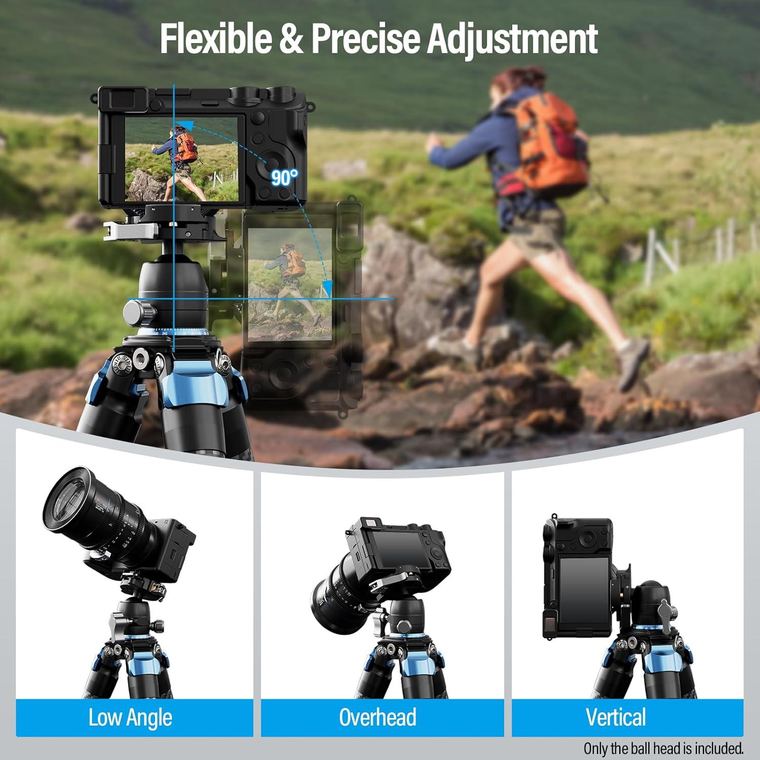 Cabezal de Bola SIRUI KS-5 para Trípode 10kg 360° Aluminio