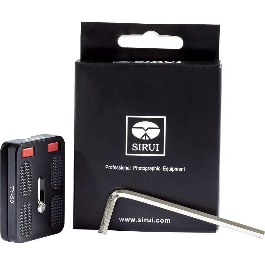 Placa de liberación rápida SIRUI TY-50 Aluminio Negro 50mm