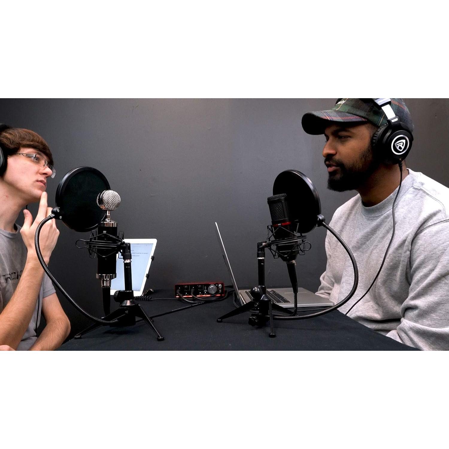 Soporte de Micrófono de Escritorio Rockville RDTS Ajustable Metal