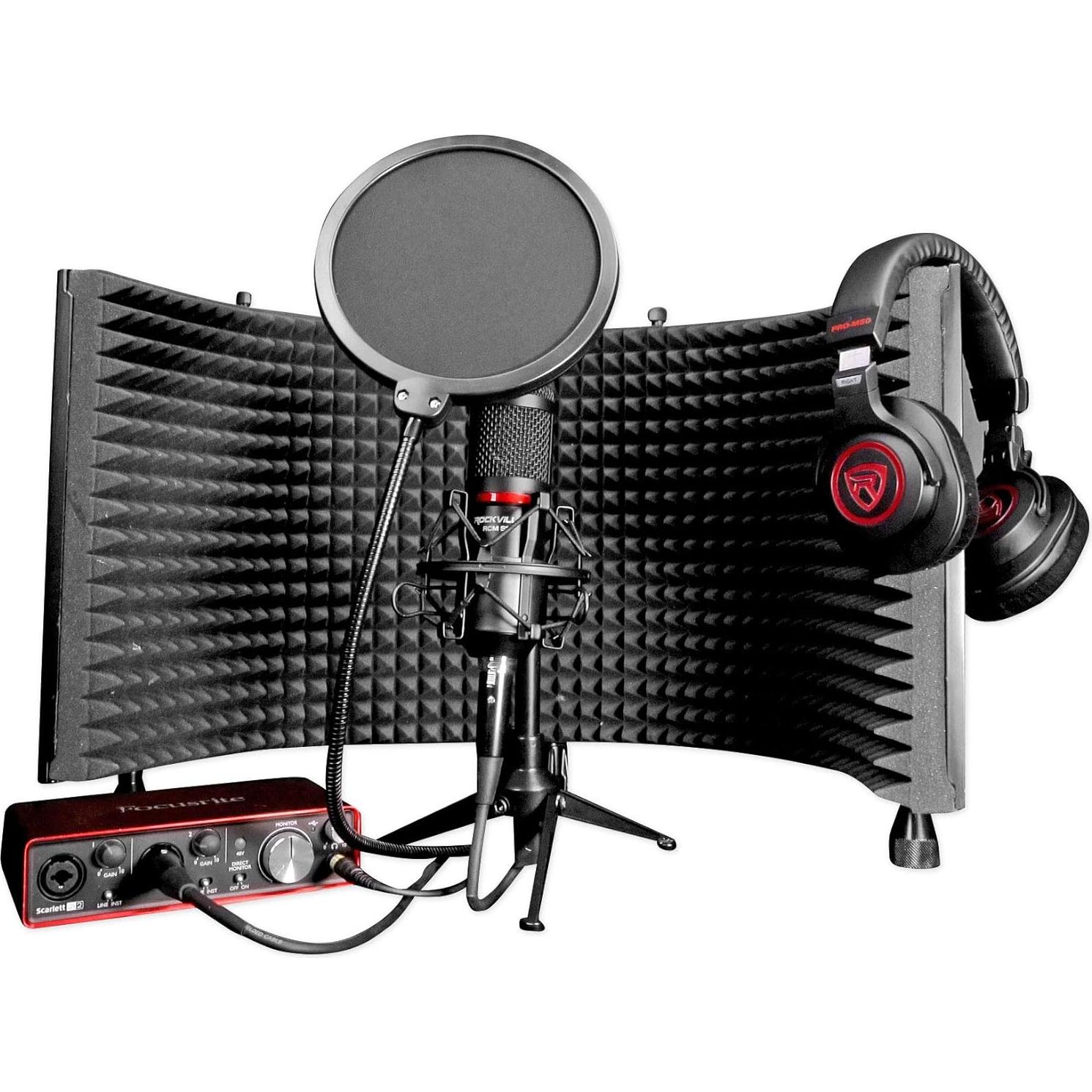 Soporte de Micrófono de Escritorio Rockville RDTS Ajustable Metal