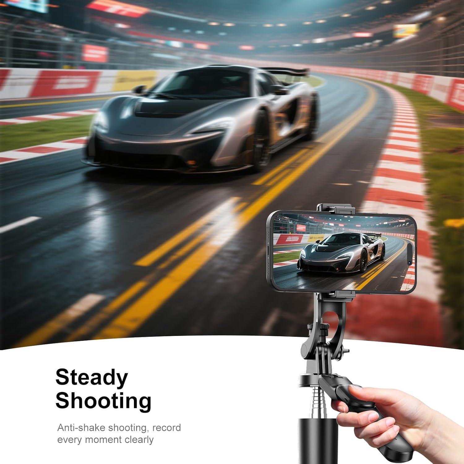 Trípode Selfie 2-en-1 SHENZHEN F15 Extensible 1.7m