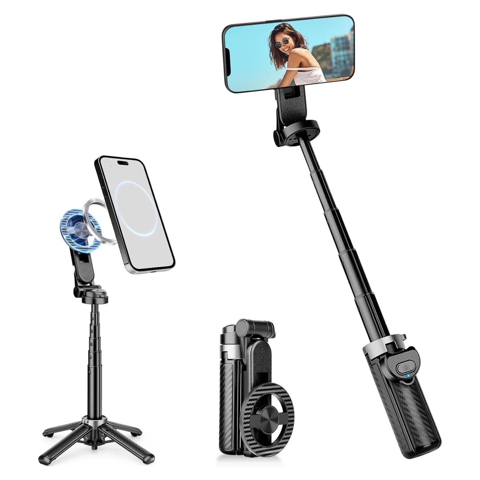 Palo de Selfie Magnético HealAge ZPG-MINI-CX-B 4-en-1