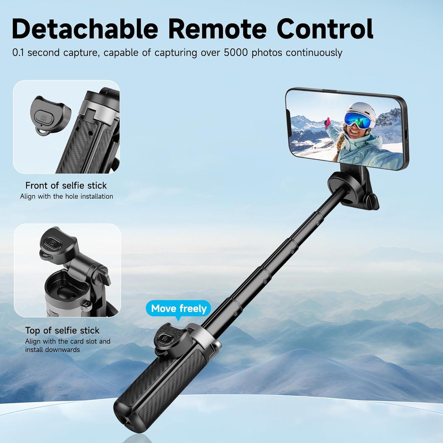 Palo de Selfie Magnético HealAge ZPG-MINI-CX-B 4-en-1