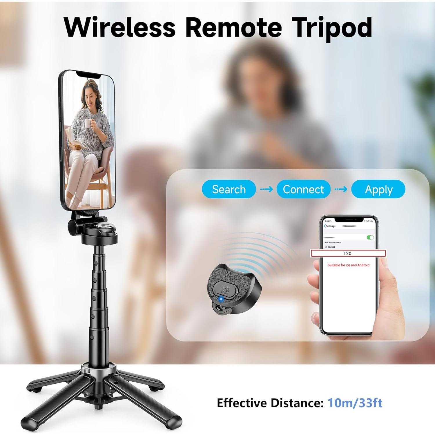 Palo de Selfie Magnético HealAge ZPG-MINI-CX-B 4-en-1