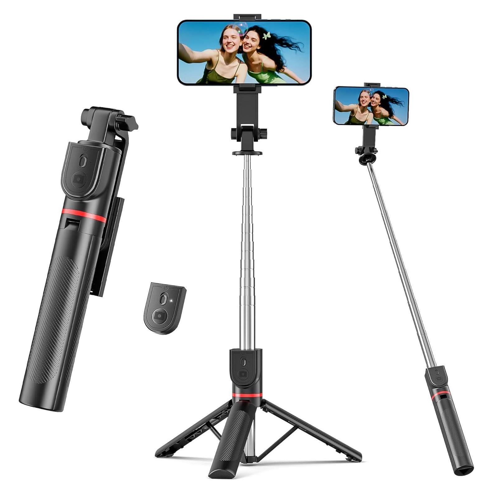 Selfie Stick Trípode BKWITY 132 cm con Control Remoto