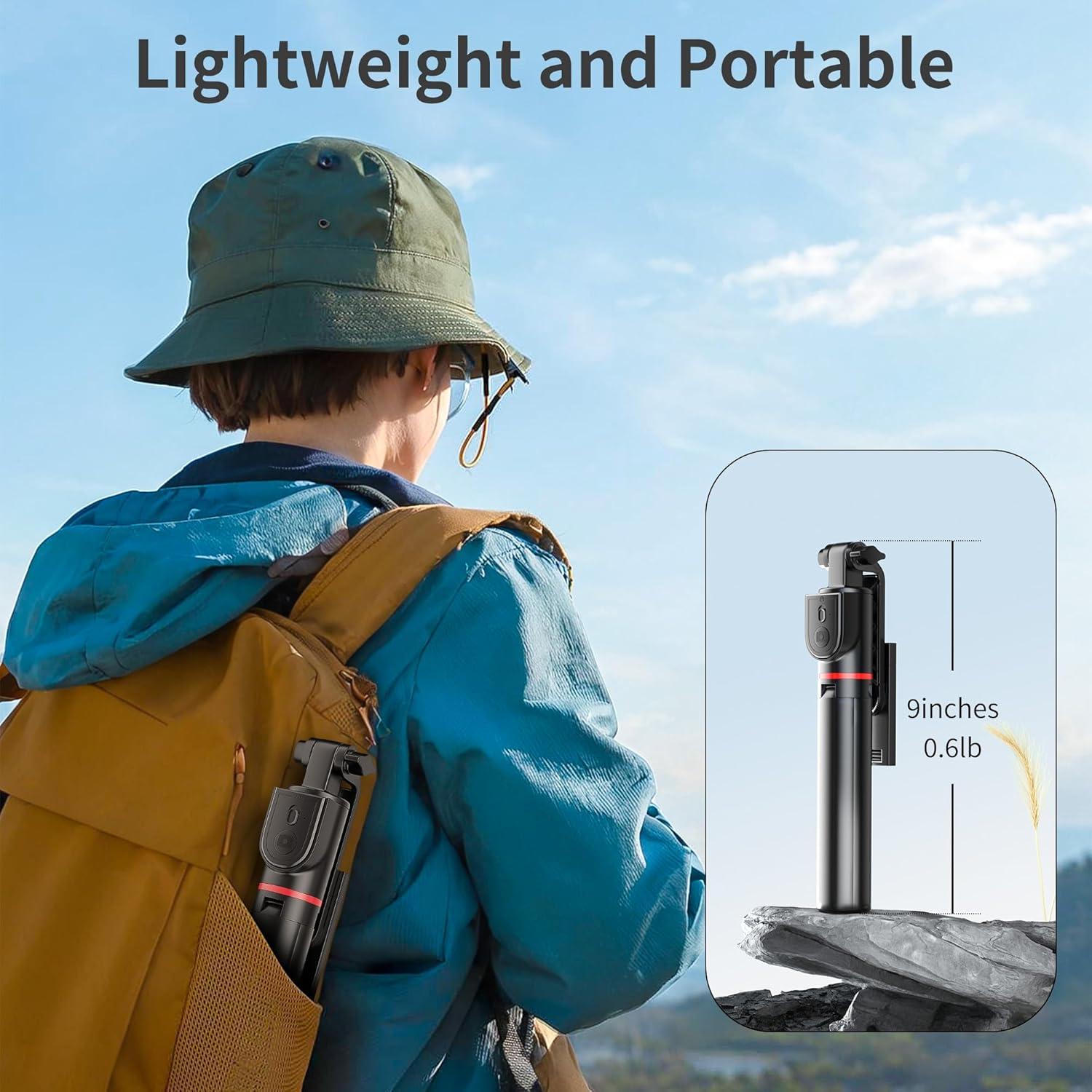 Selfie Stick Trípode BKWITY 132 cm con Control Remoto