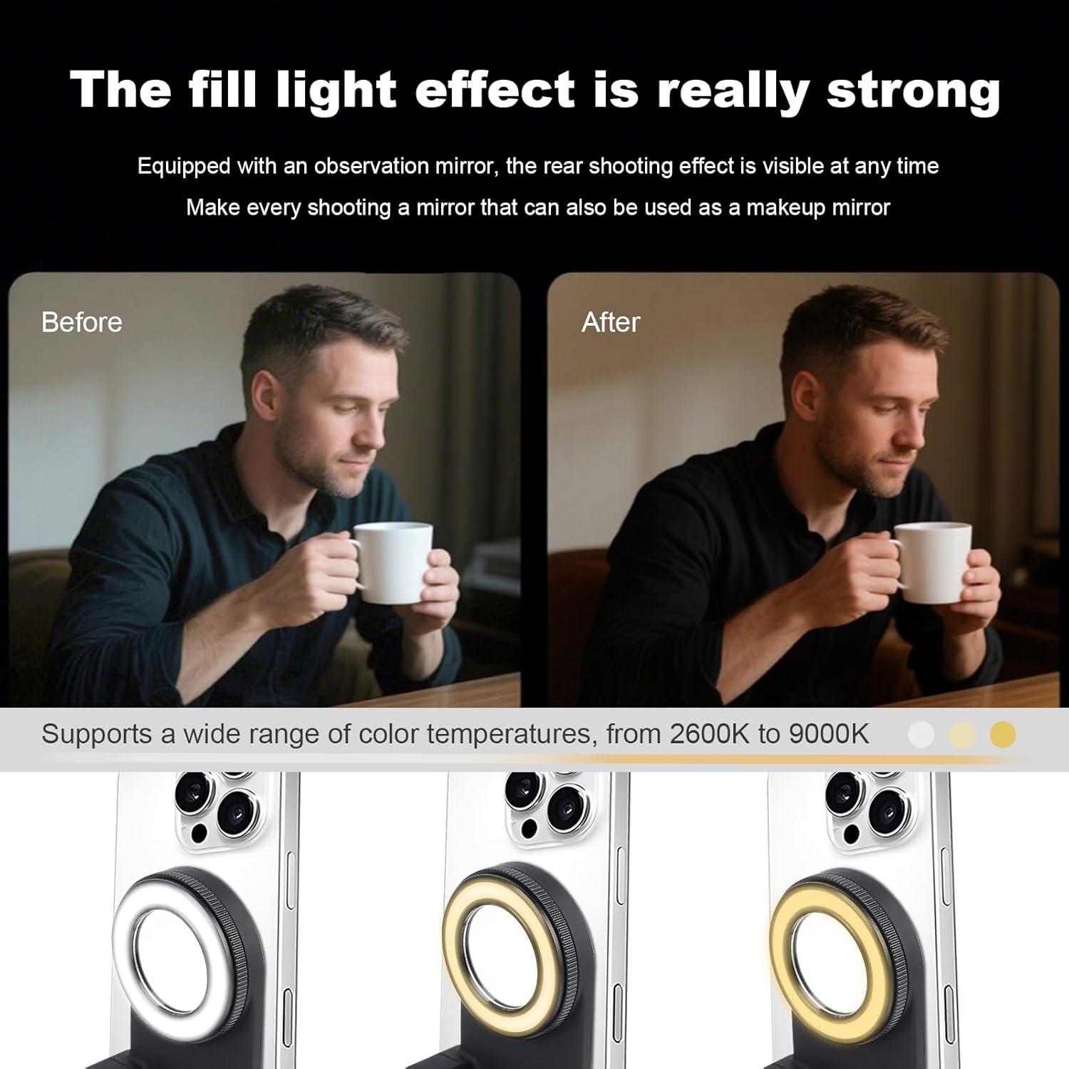 Soporte Magnético para Teléfono KELEDEZ con Luz y Control Remoto