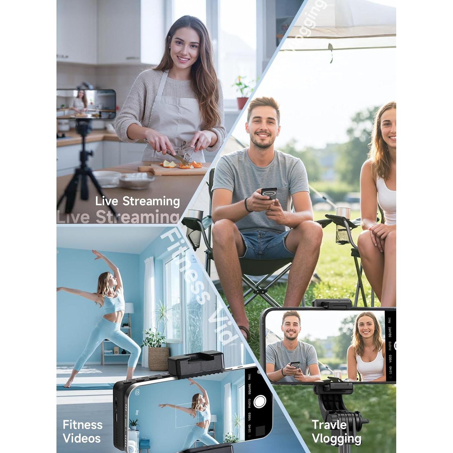 Monitor Selfie Inalámbrico 4K SYNCO XView M4 para iPhone/Android