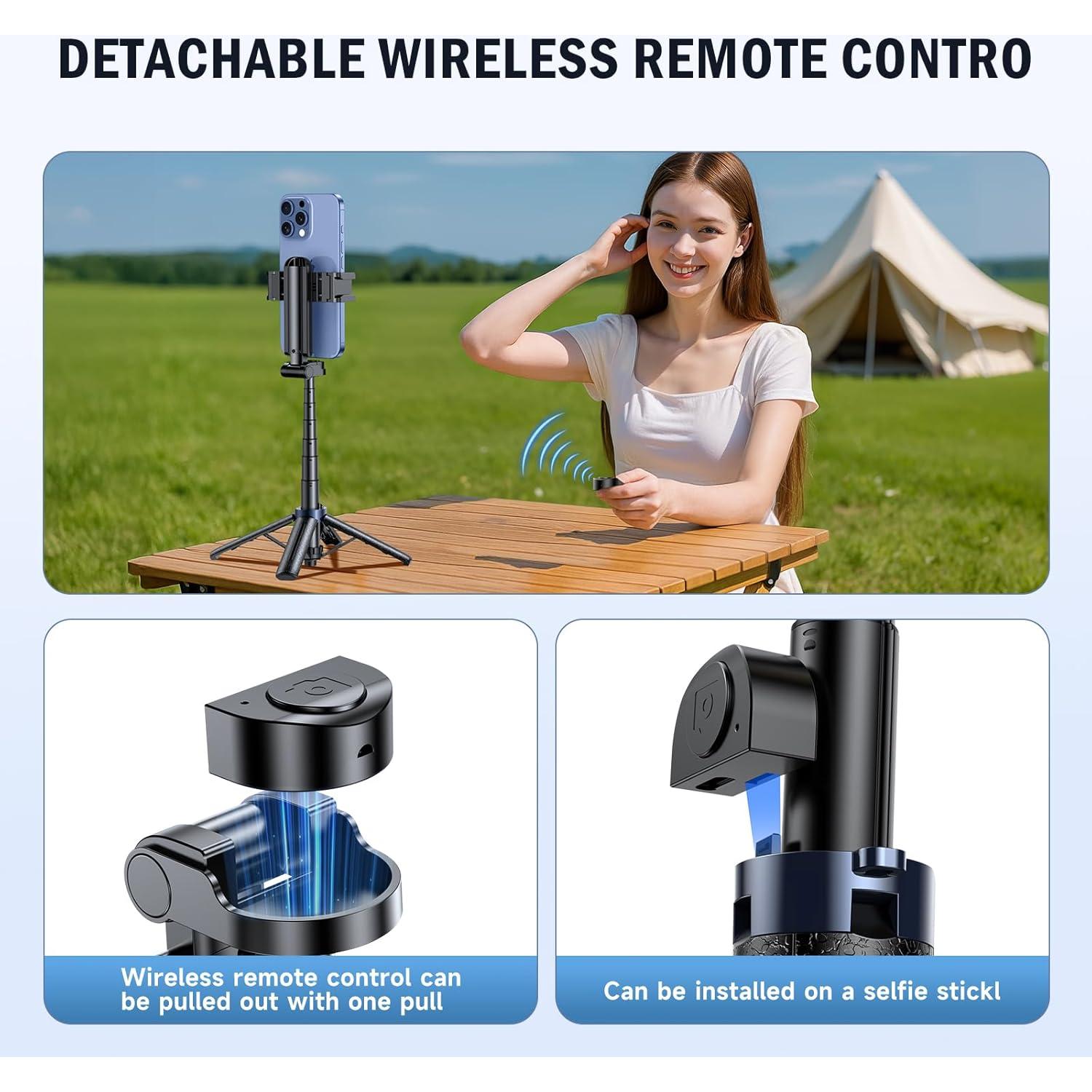 Palo Selfie Mini Hesheng M5 con Control Remoto Bluetooth