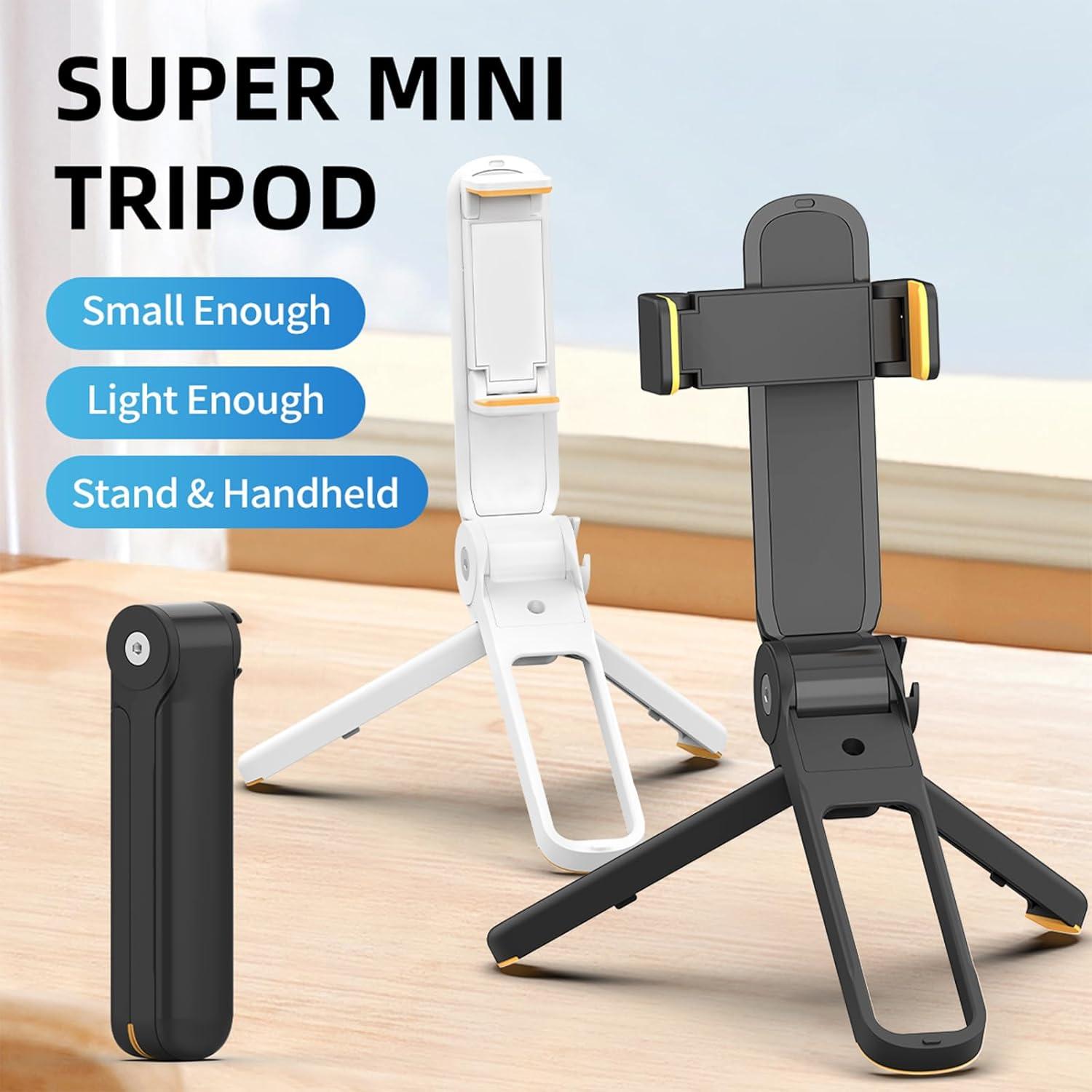 Trípode Mini Plegable RUNNINGMT para Teléfono 4-7" Negro