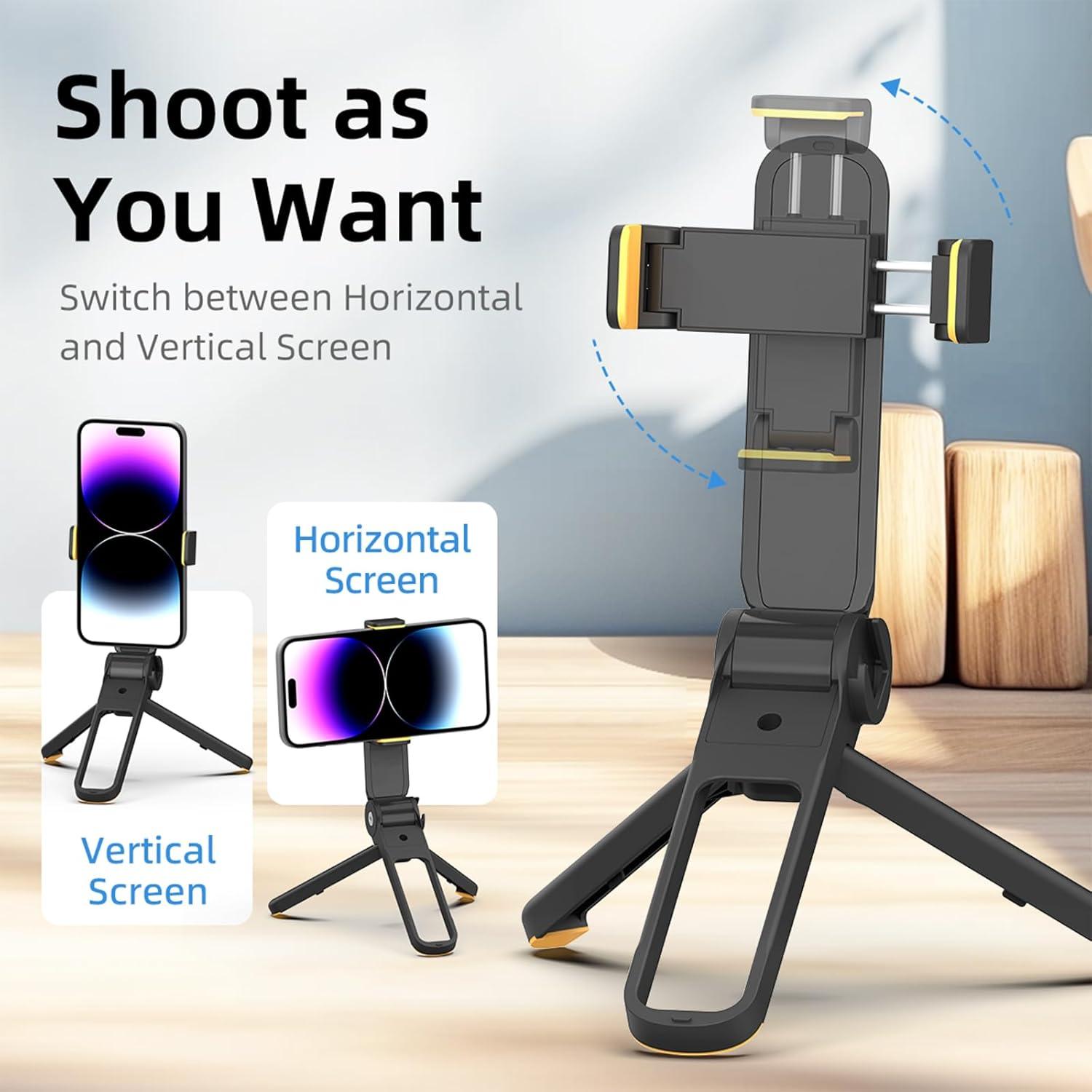 Trípode Mini Plegable RUNNINGMT para Teléfono 4-7" Negro