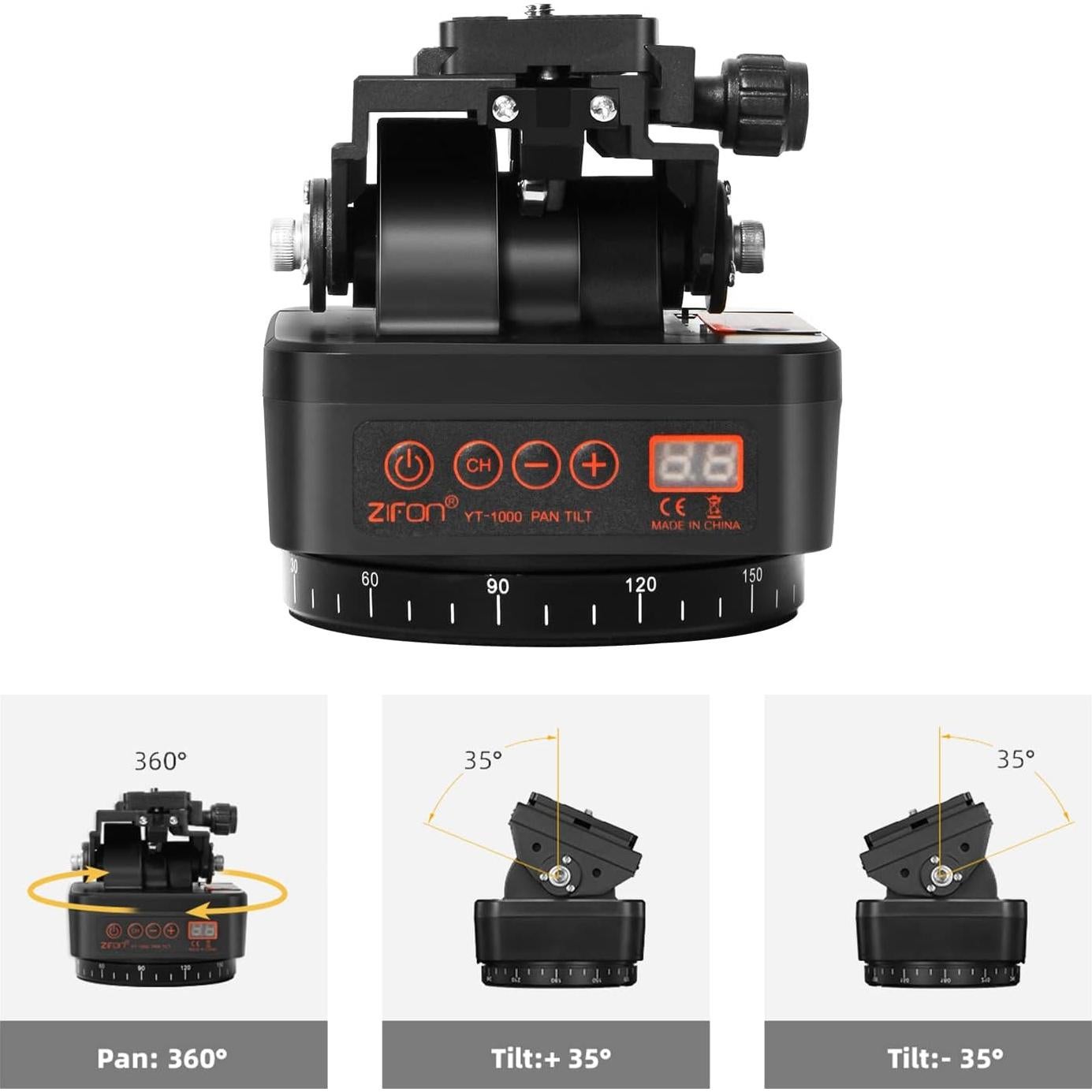 Soporte de Cámara Pan Tilt OlyCelotti con Control Remoto