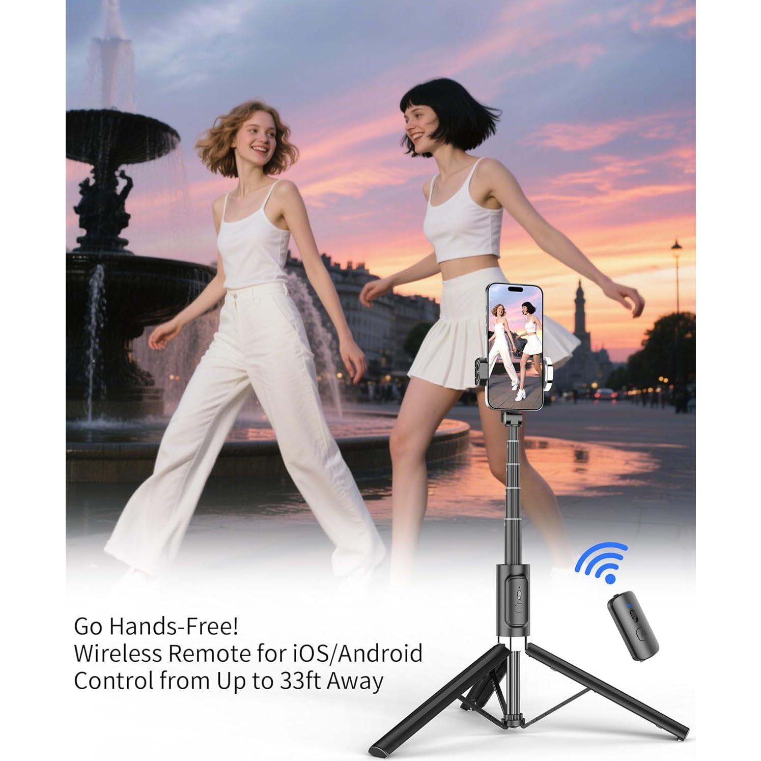 Trípode para Selfie ACKIMA DP16, Soporte Teléfono 110cm